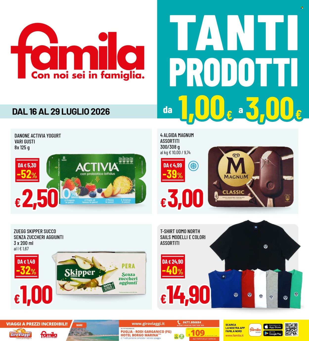 Volantino Famila - 16/7/2026 - 29/7/2026. Pagina 1