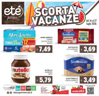 Volantino Eté - 16/7/2026 - 27/7/2026.