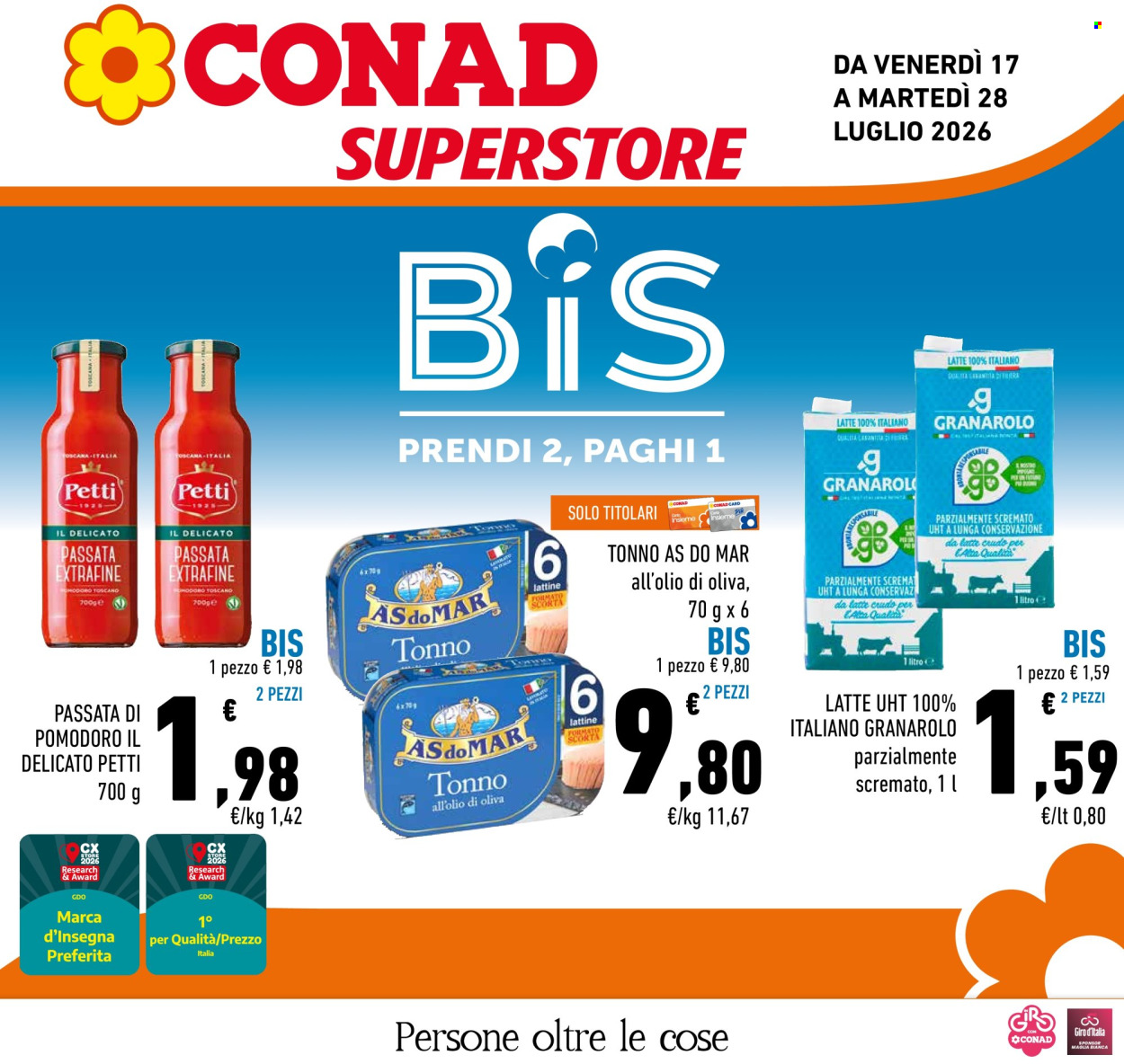 Volantino Conad Superstore - 17/7/2026 - 28/7/2026. Pagina 1