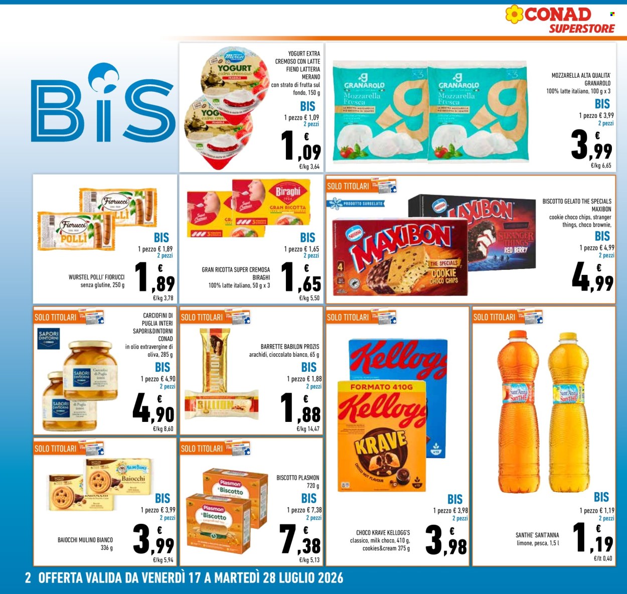 Volantino Conad Superstore - 17/7/2026 - 28/7/2026. Pagina 2