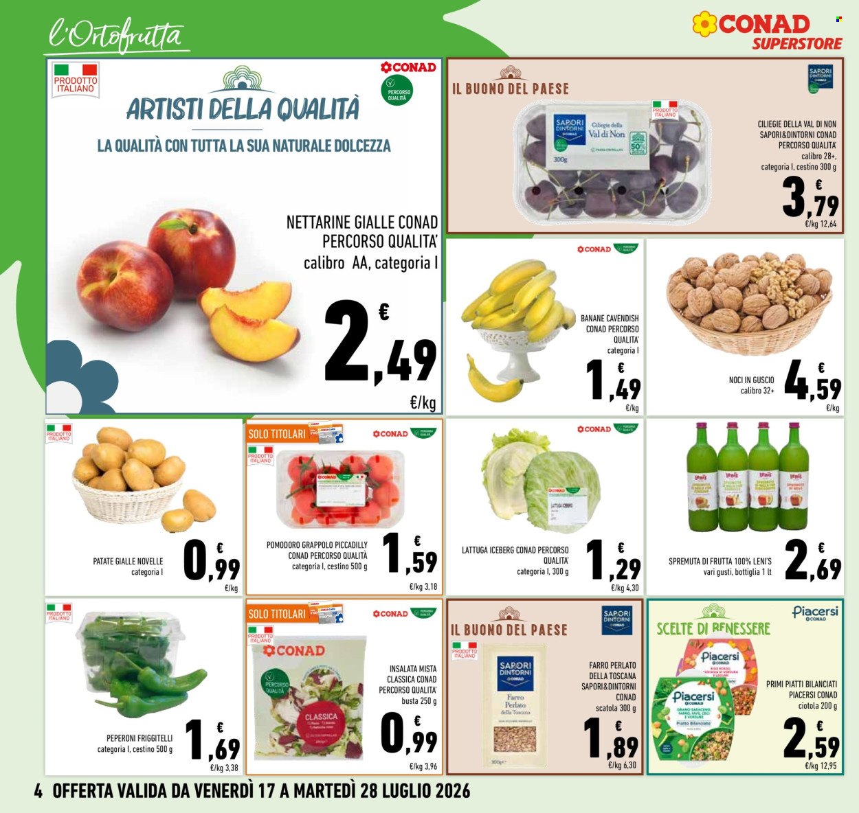 Volantino Conad Superstore - 17/7/2026 - 28/7/2026. Pagina 4