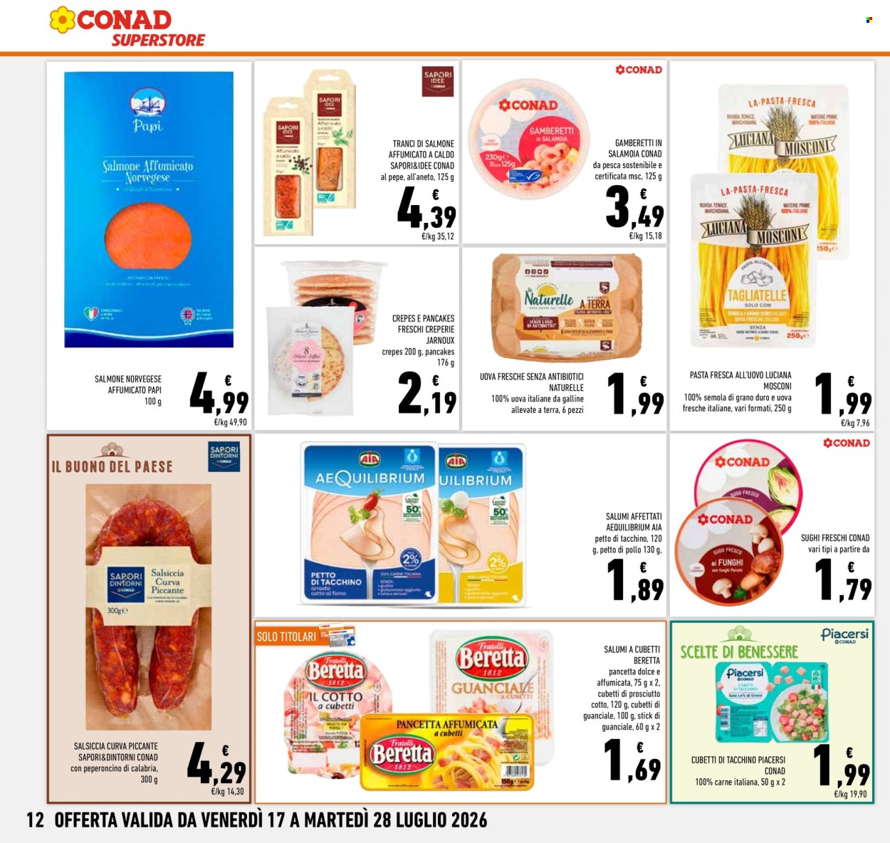 Volantino Conad Superstore - 17/7/2026 - 28/7/2026. Pagina 12