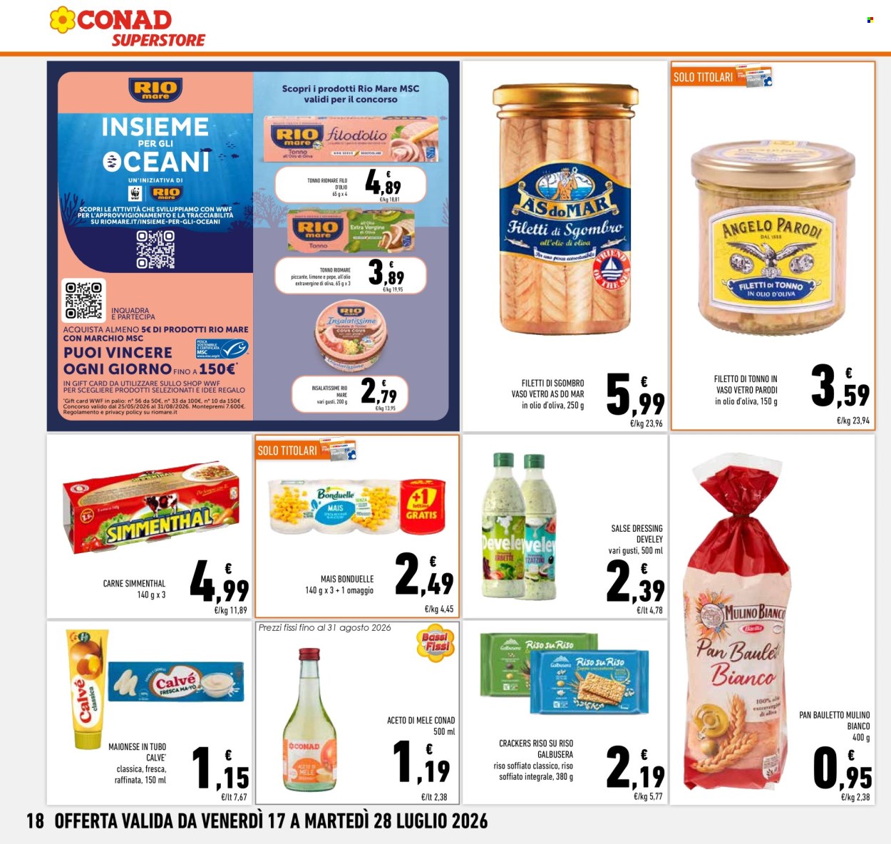 Volantino Conad Superstore - 17/7/2026 - 28/7/2026. Pagina 18