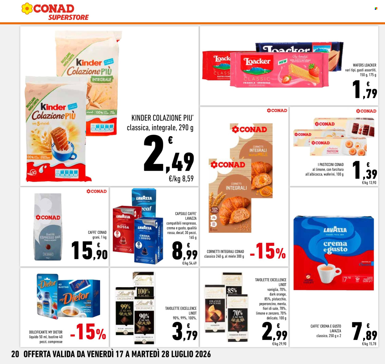 Volantino Conad Superstore - 17/7/2026 - 28/7/2026. Pagina 20