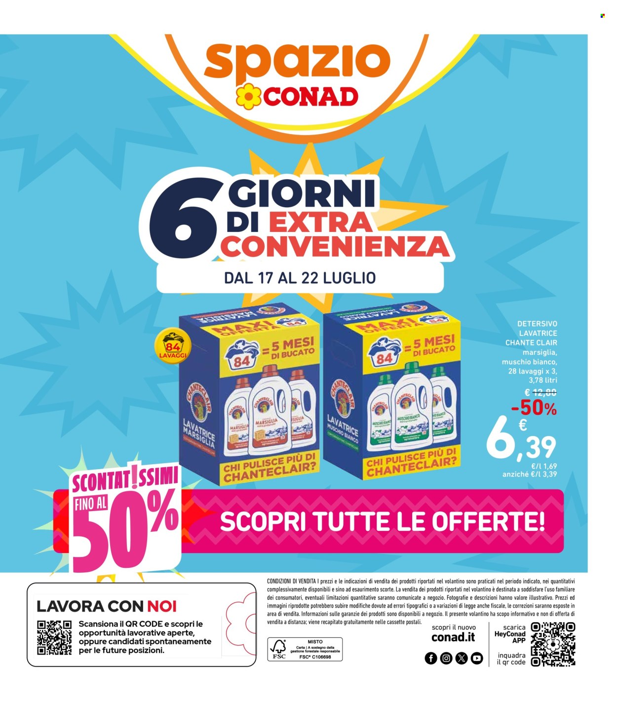 Volantino Spazio Conad - 17/7/2026 - 22/7/2026. Pagina 1