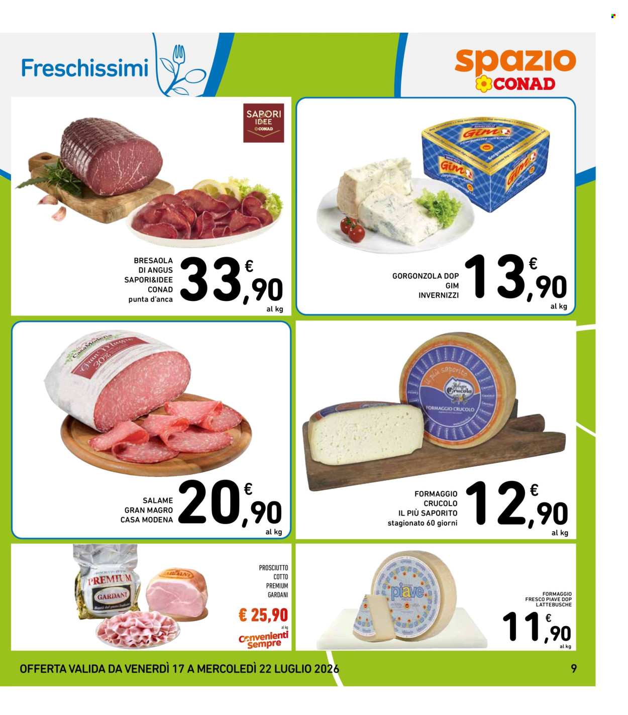 Volantino Spazio Conad - 17/7/2026 - 22/7/2026. Pagina 9