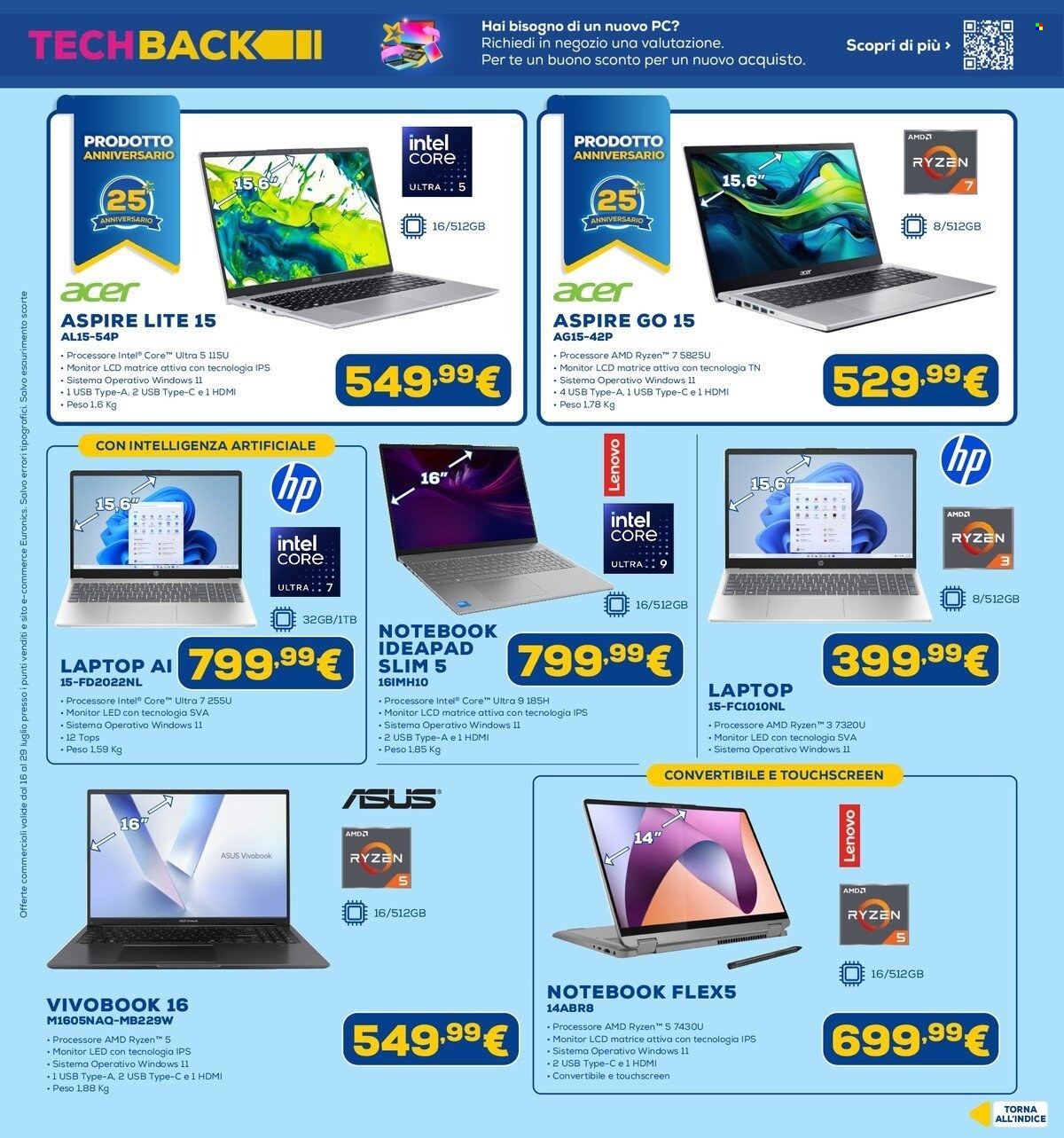 Volantino Euronics - 16/7/2026 - 29/7/2026. Pagina 25