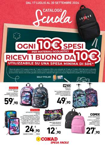 Volantino Spesa Facile Conad - 17/7/2026 - 30/9/2026.