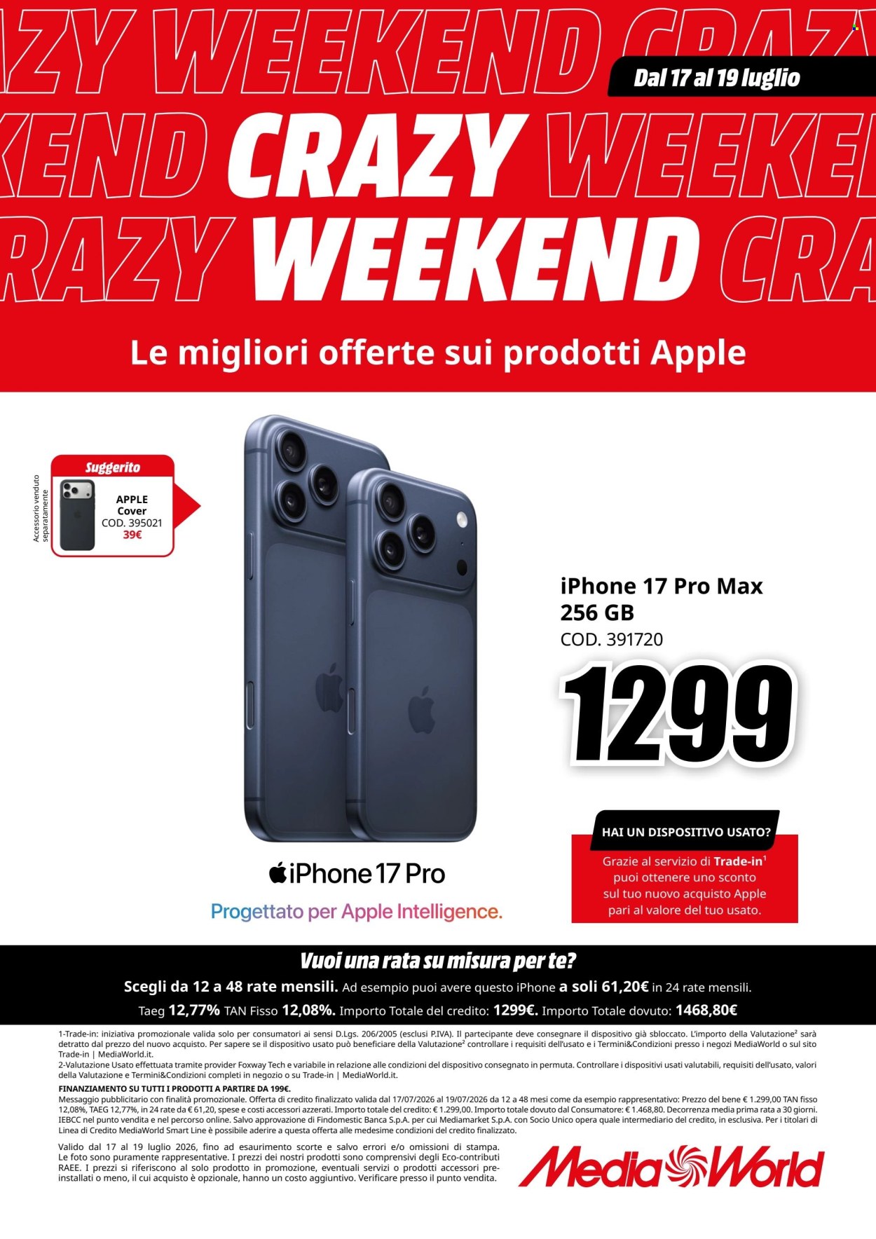 Volantino MediaWorld - 17/7/2026 - 19/7/2026. Pagina 2