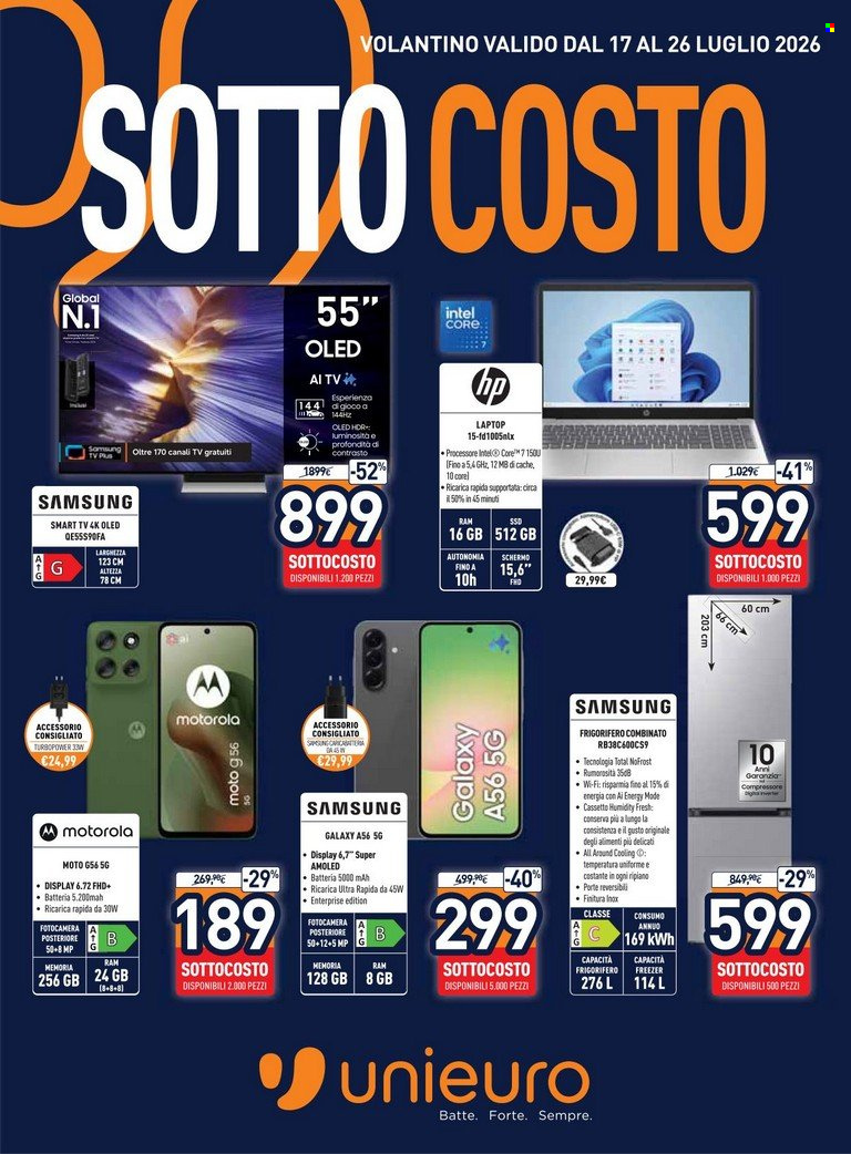 Volantino Unieuro - 17/7/2026 - 26/7/2026. Pagina 1