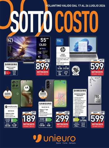 Volantino Unieuro - 17/7/2026 - 26/7/2026.