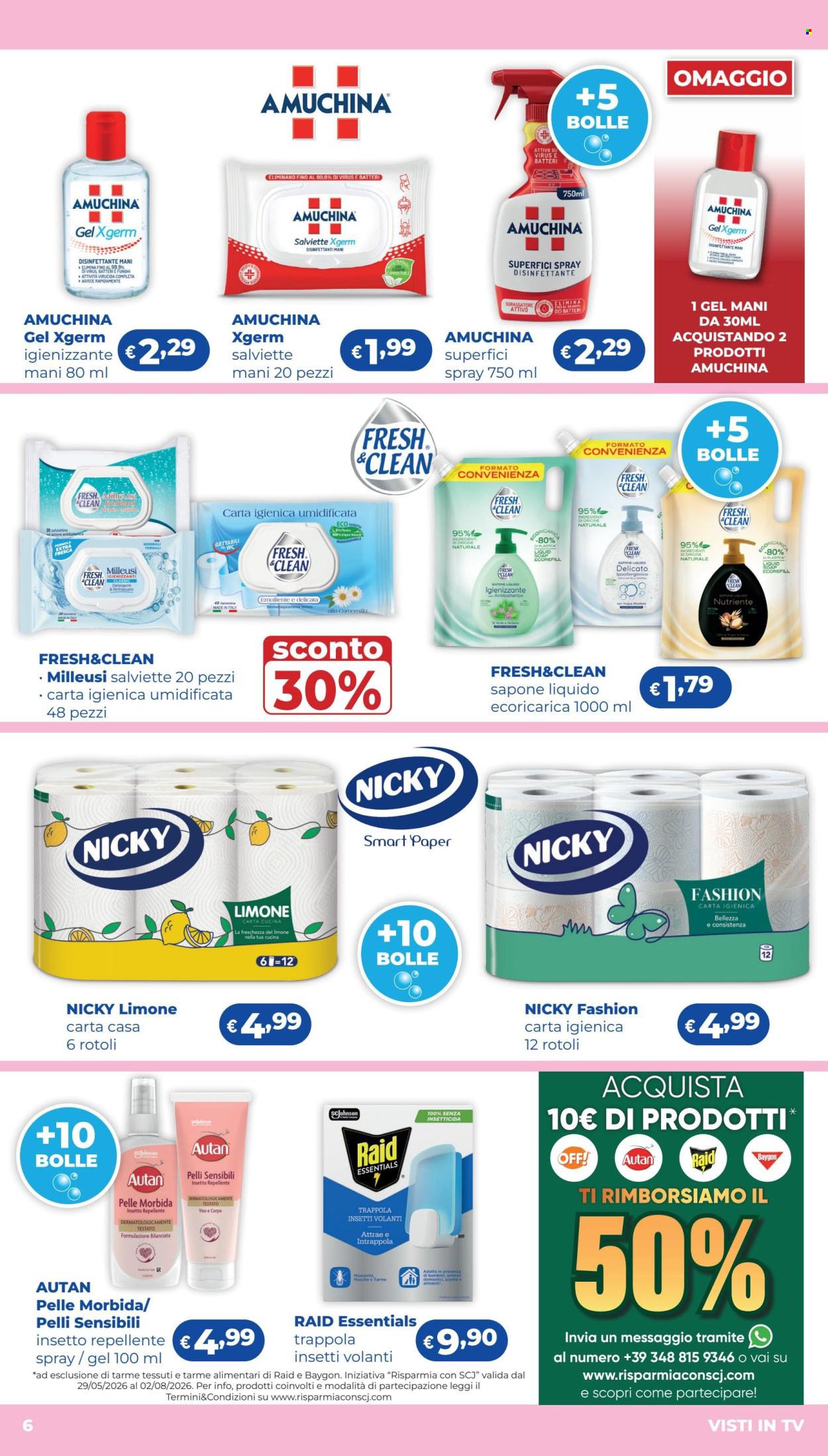 Volantino Acqua & Sapone - 23/7/2026 - 12/8/2026. Pagina 6