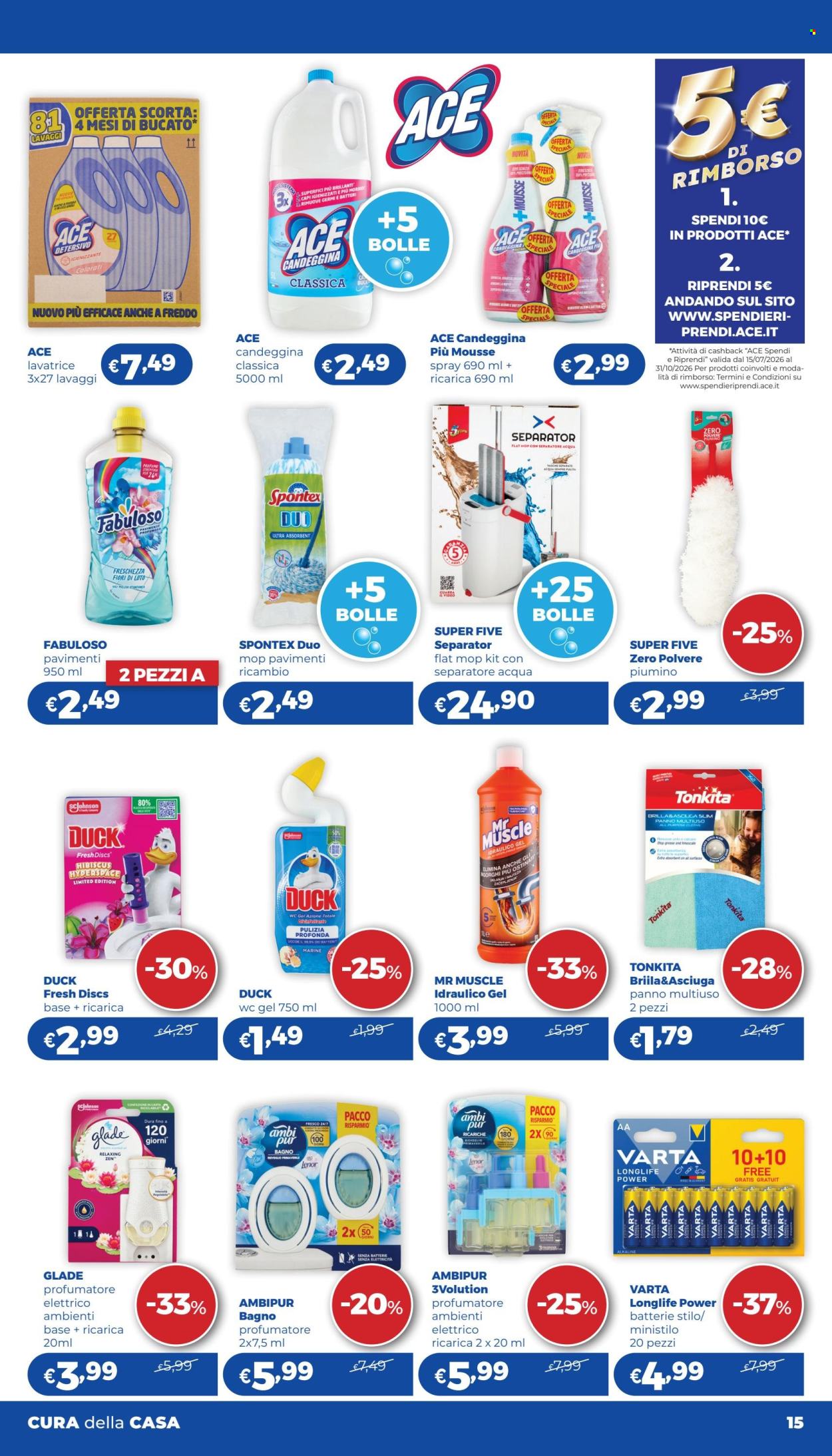 Volantino Acqua & Sapone - 23/7/2026 - 12/8/2026. Pagina 15