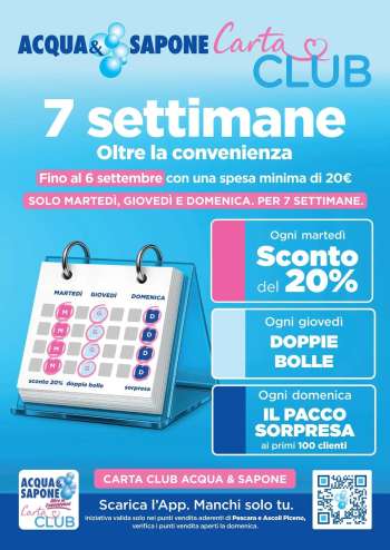 Volantino Acqua & Sapone.