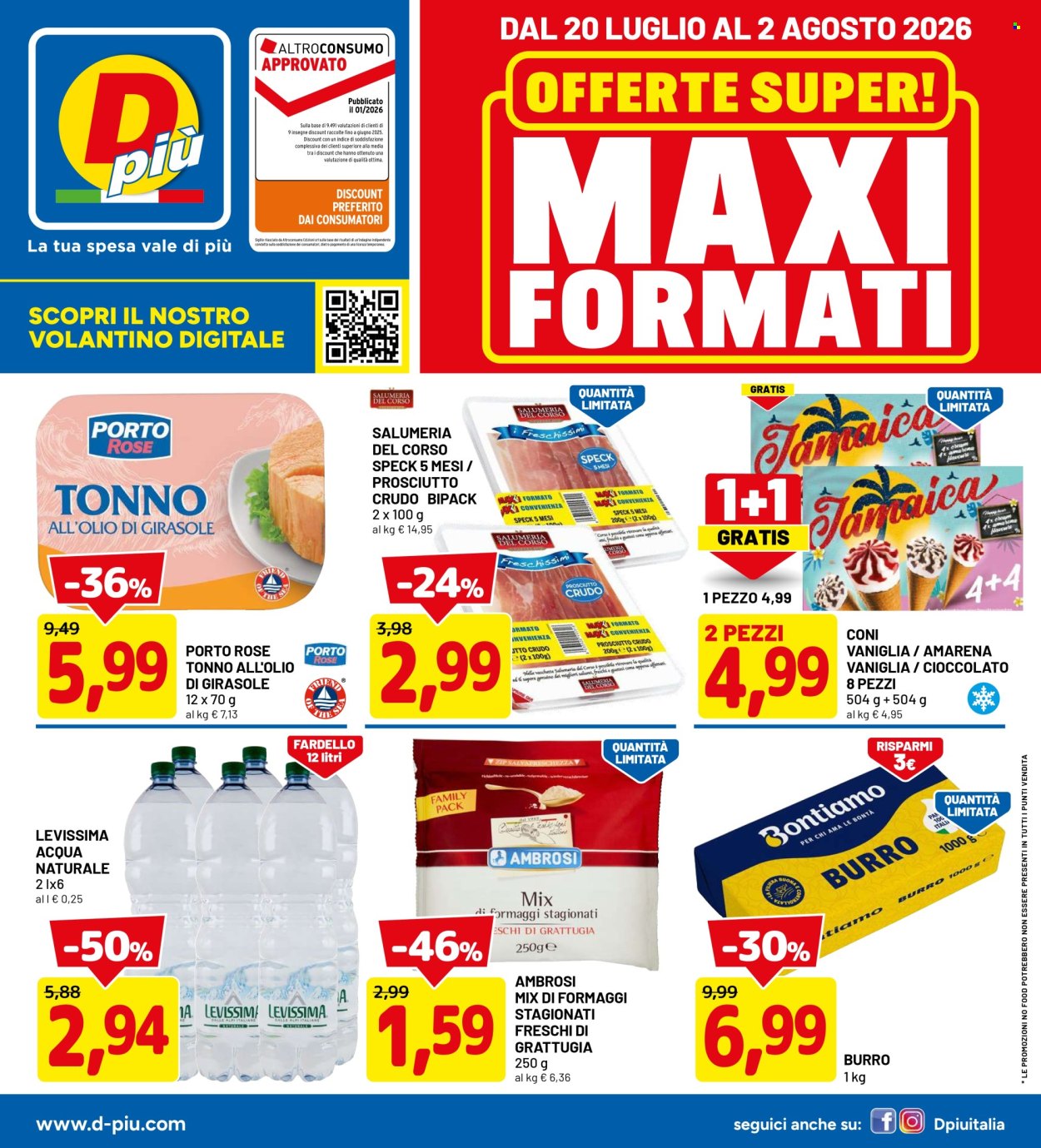 Volantino Dpiù - 20/7/2026 - 2/8/2026. Pagina 1