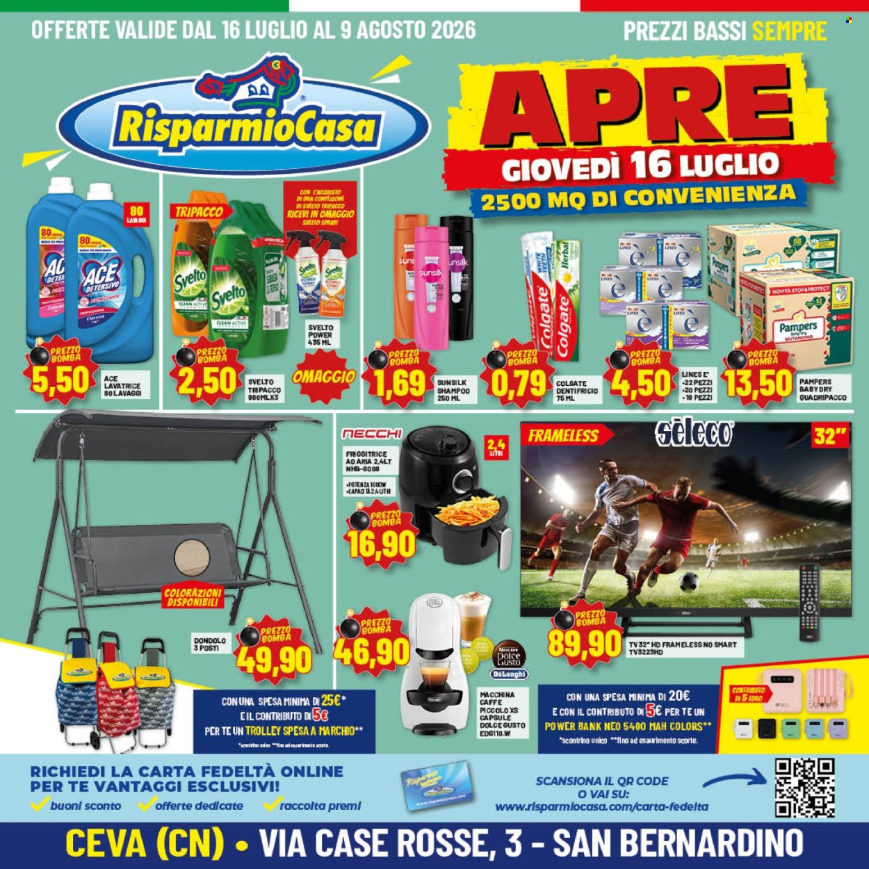 Volantino Risparmio Casa - 16/7/2026 - 9/8/2026. Pagina 1