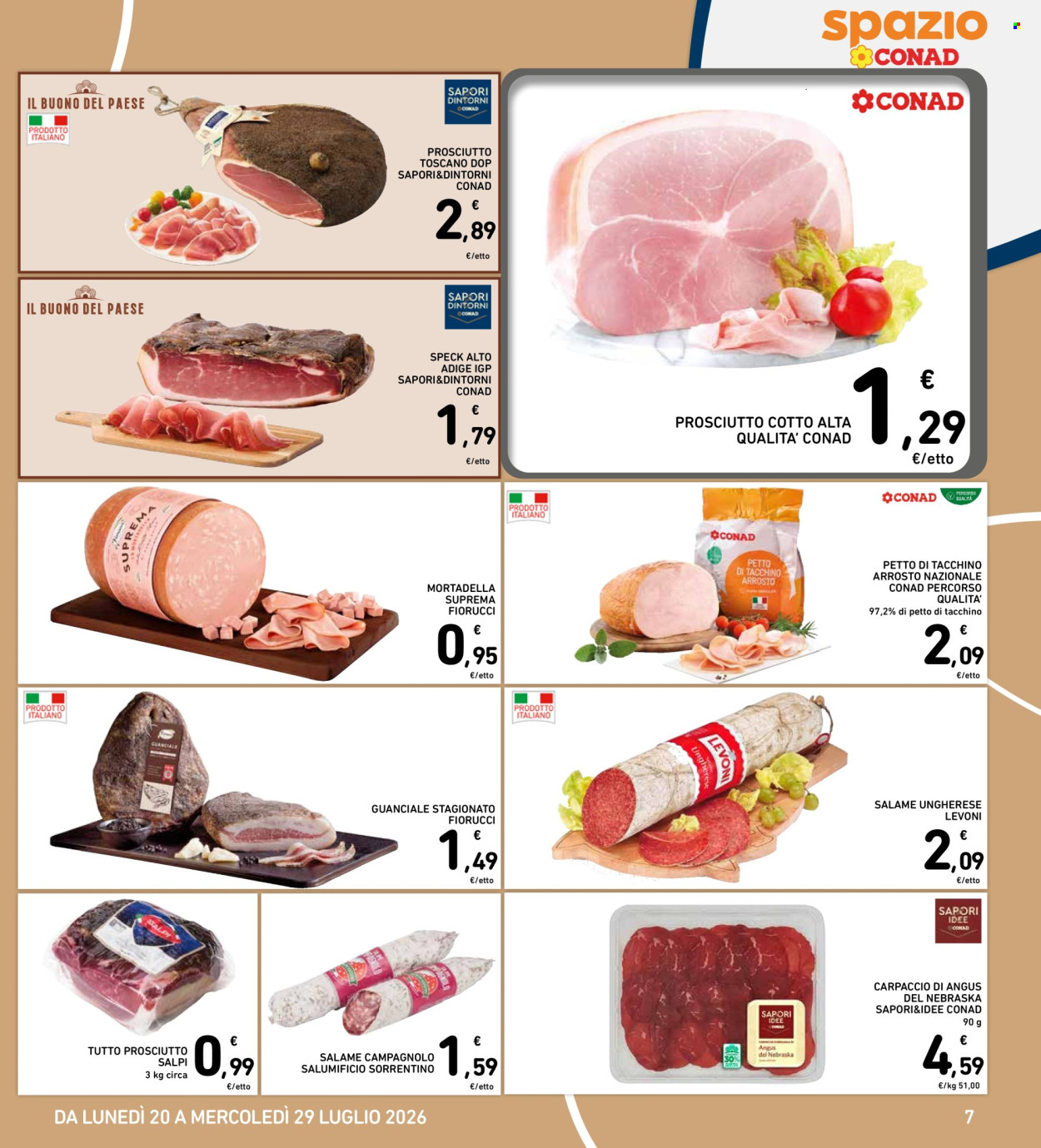 Volantino Spazio Conad - 20/7/2026 - 29/7/2026. Pagina 7
