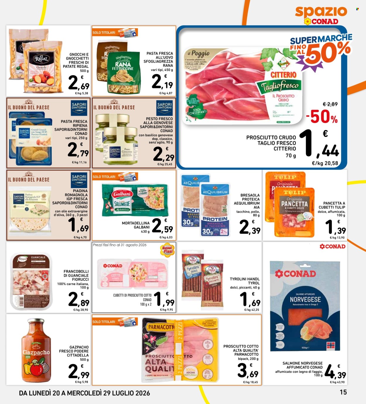 Volantino Spazio Conad - 20/7/2026 - 29/7/2026. Pagina 15