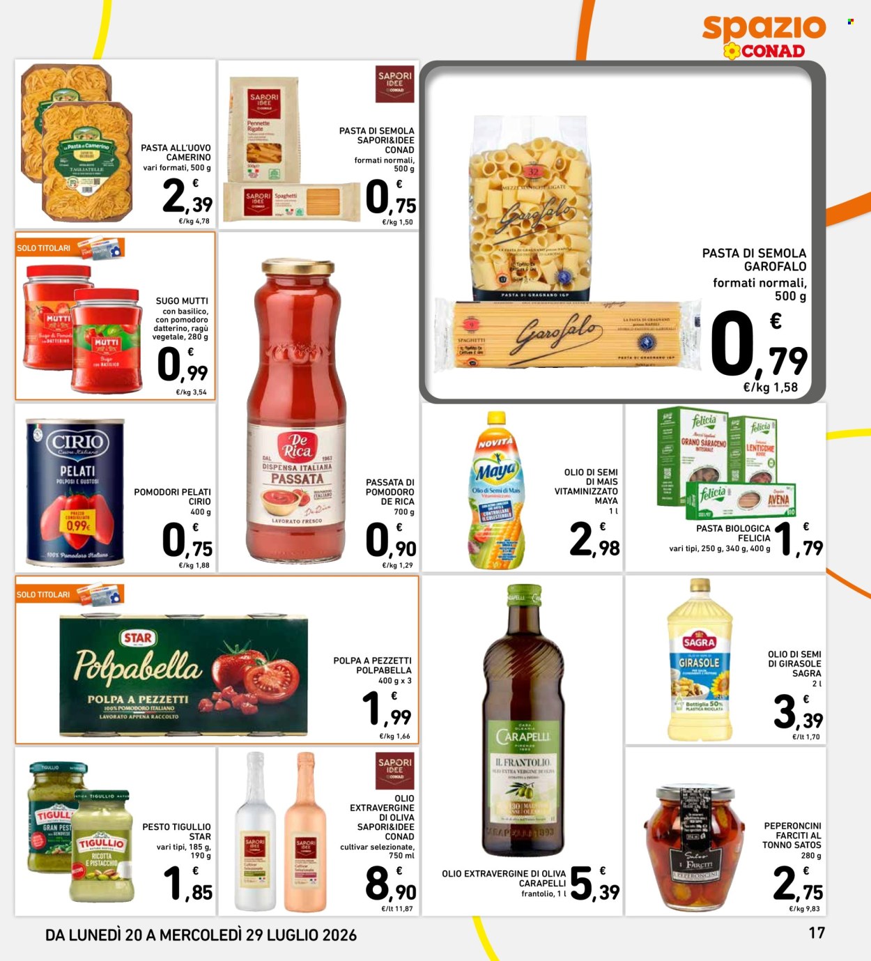 Volantino Spazio Conad - 20/7/2026 - 29/7/2026. Pagina 17