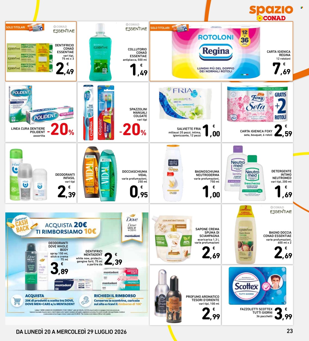 Volantino Spazio Conad - 20/7/2026 - 29/7/2026. Pagina 23