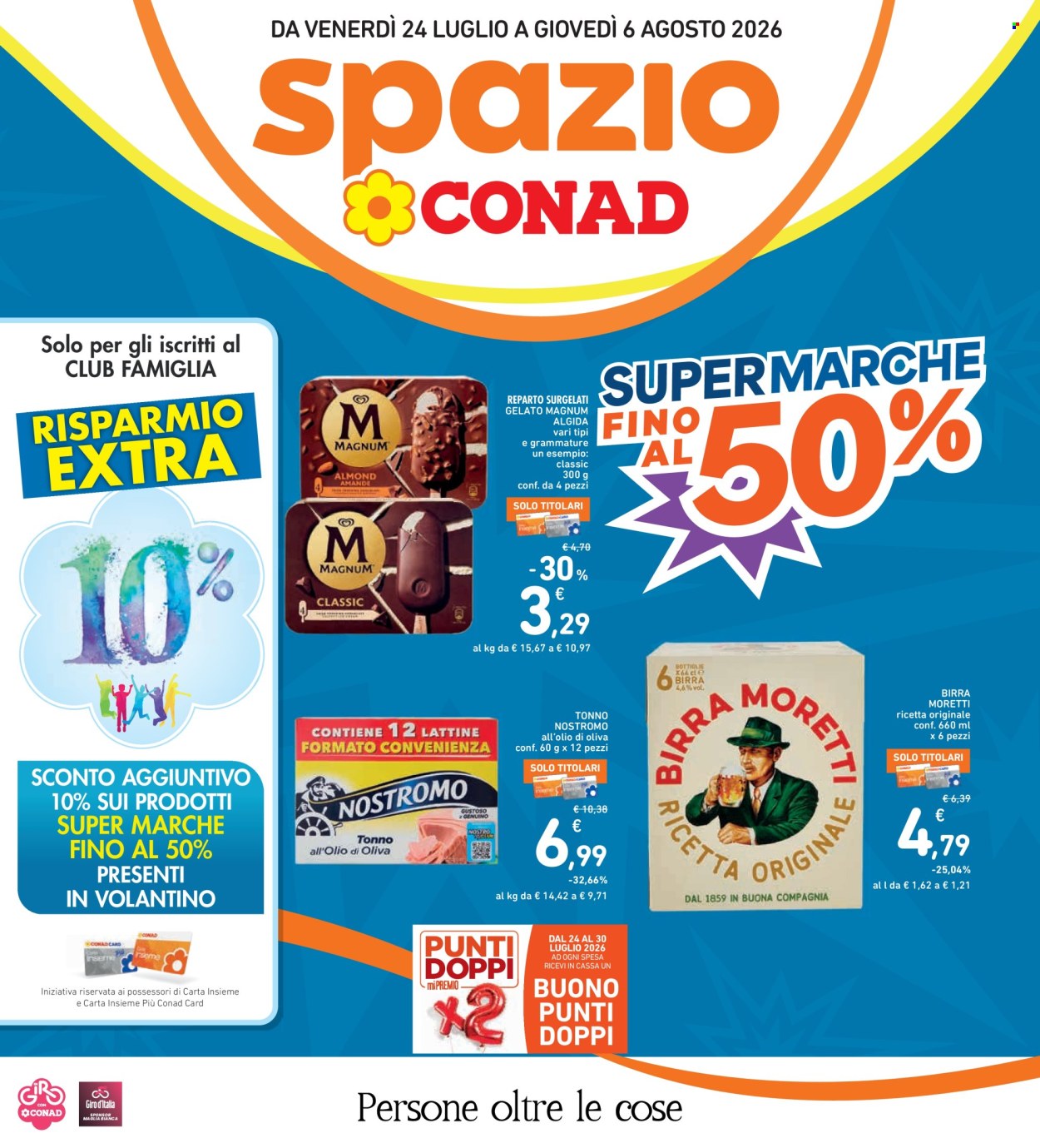 Volantino Spazio Conad - 24/7/2026 - 6/8/2026. Pagina 1