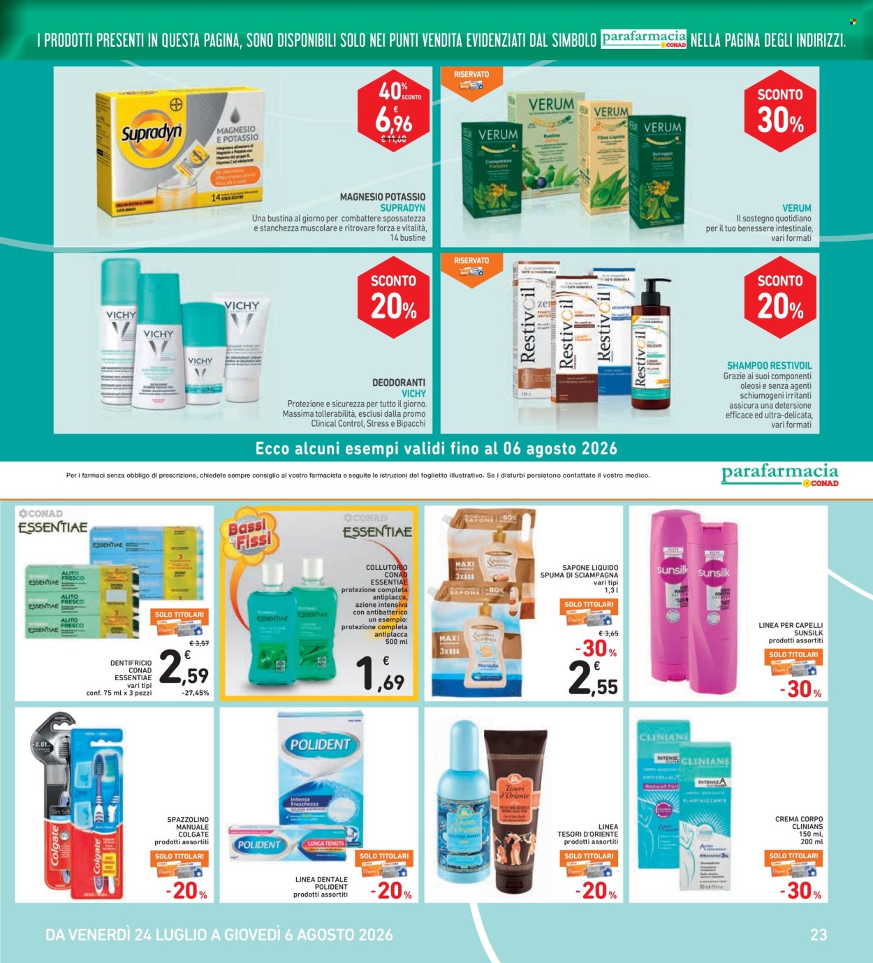 Volantino Spazio Conad - 24/7/2026 - 6/8/2026. Pagina 23