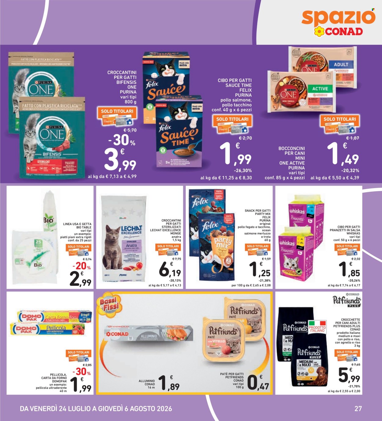 Volantino Spazio Conad - 24/7/2026 - 6/8/2026. Pagina 27