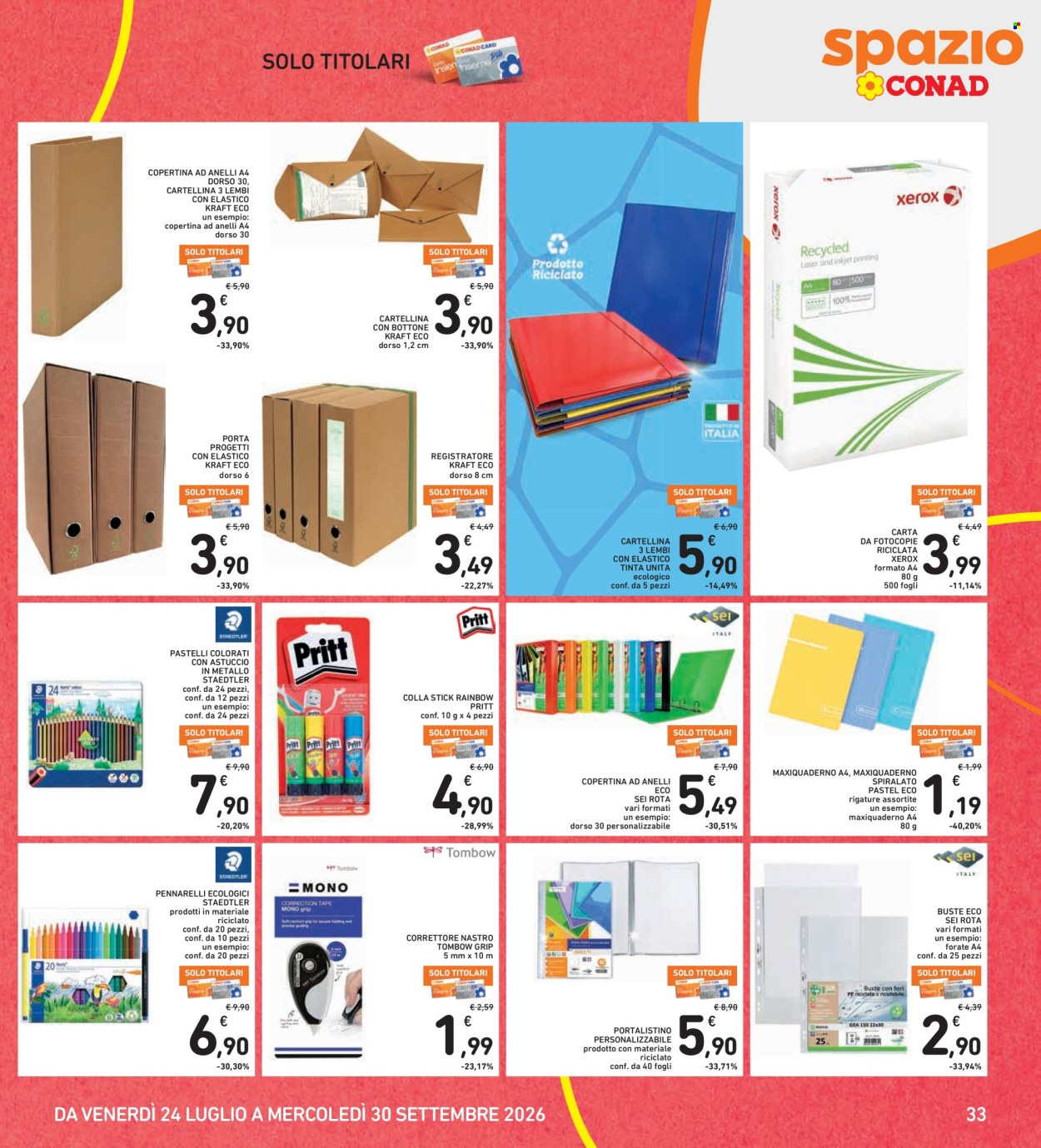 Volantino Spazio Conad - 24/7/2026 - 6/8/2026. Pagina 33