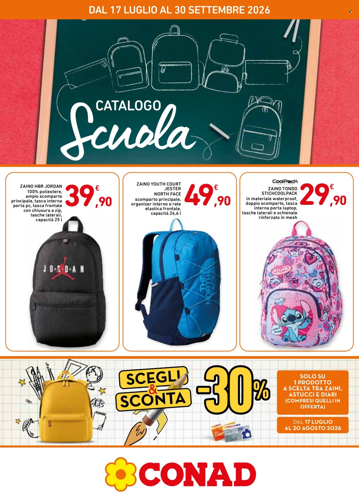 Volantino Conad - 17/7/2026 - 30/9/2026. Pagina 1