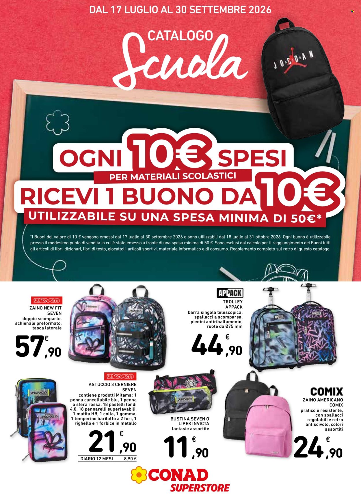 Volantino Conad Superstore - 17/7/2026 - 30/9/2026. Pagina 1