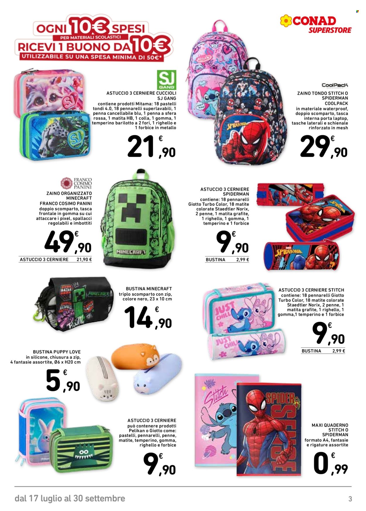 Volantino Conad Superstore - 17/7/2026 - 30/9/2026. Pagina 3