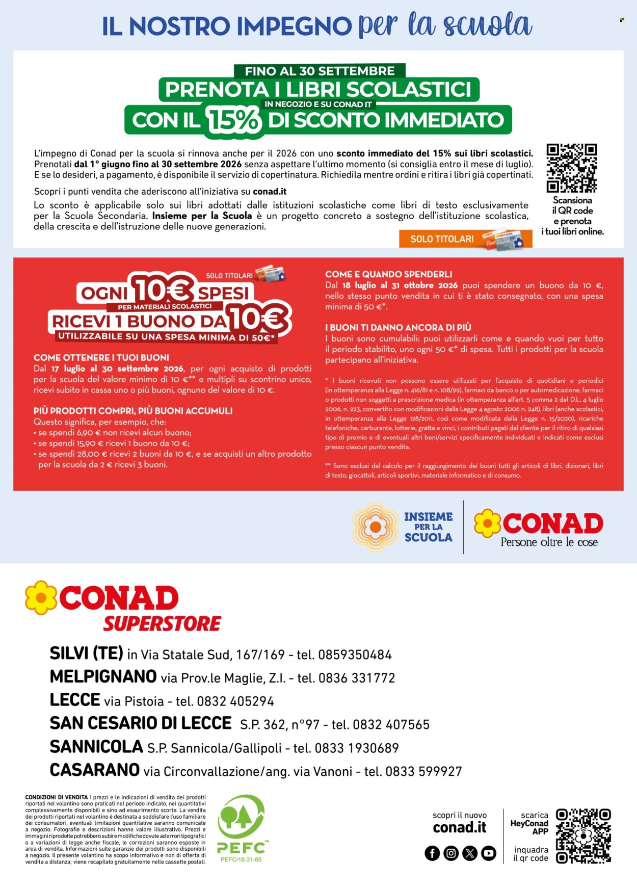 Volantino Conad Superstore - 17/7/2026 - 30/9/2026. Pagina 4