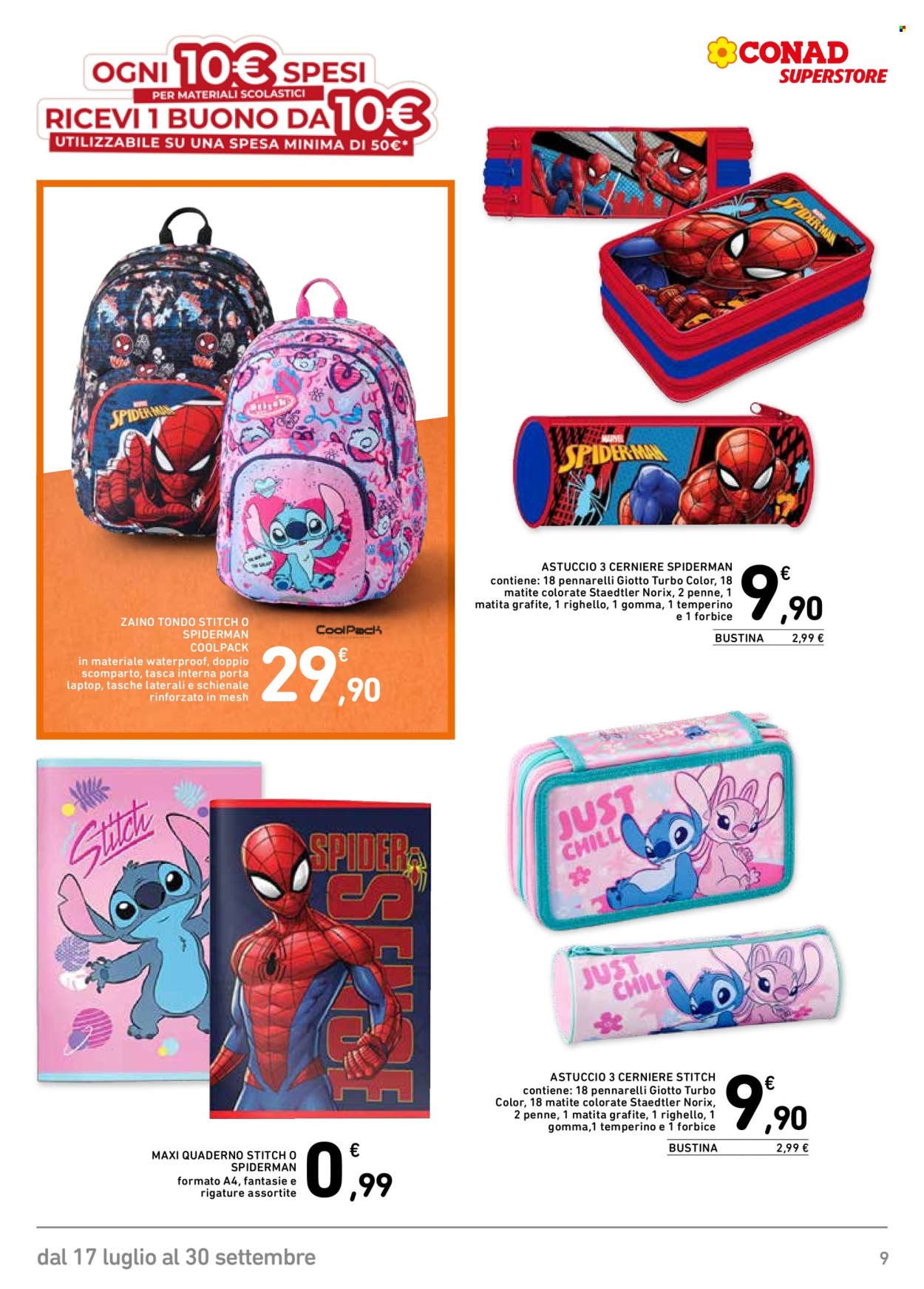 Volantino Conad Superstore - 17/7/2026 - 30/9/2026. Pagina 9