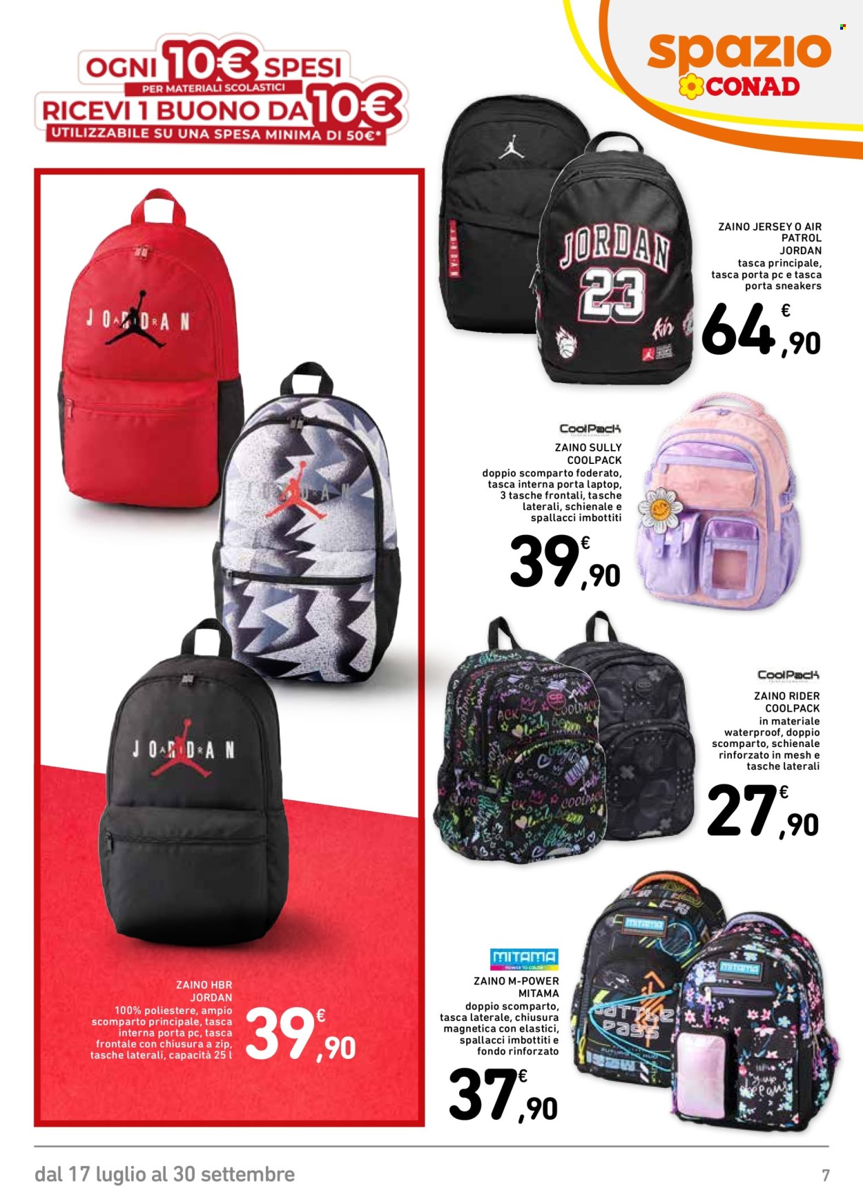 Volantino Spazio Conad - 17/7/2026 - 30/9/2026. Pagina 7