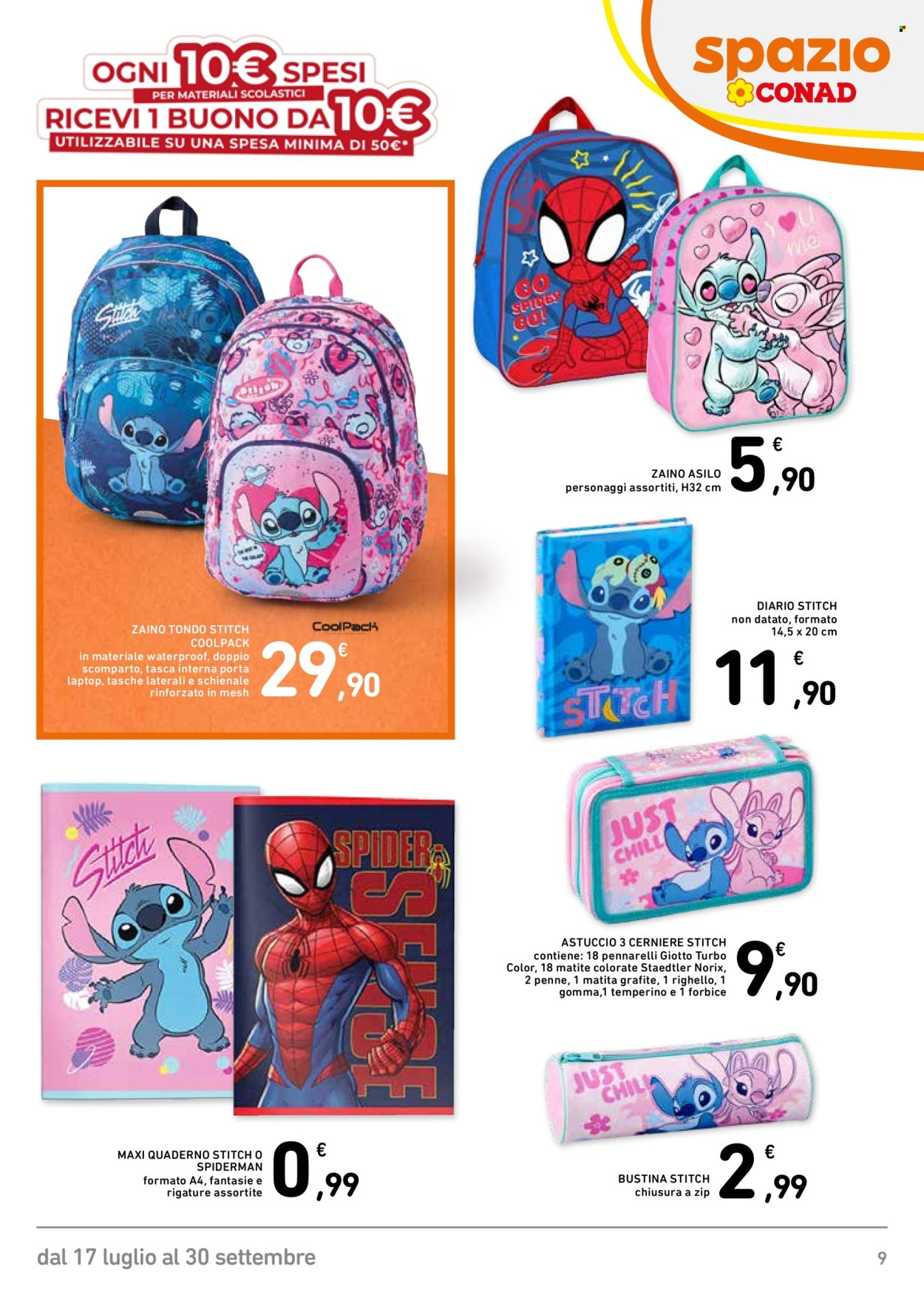 Volantino Spazio Conad - 17/7/2026 - 30/9/2026. Pagina 9