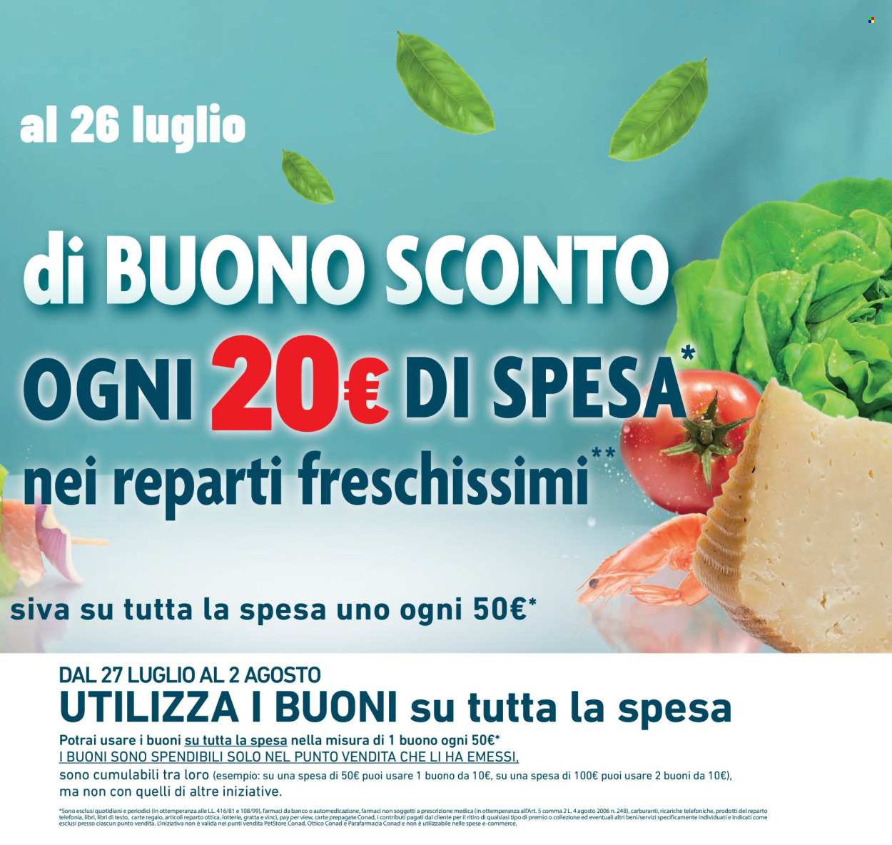 Volantino Conad - 22/7/2026 - 26/7/2026. Pagina 7
