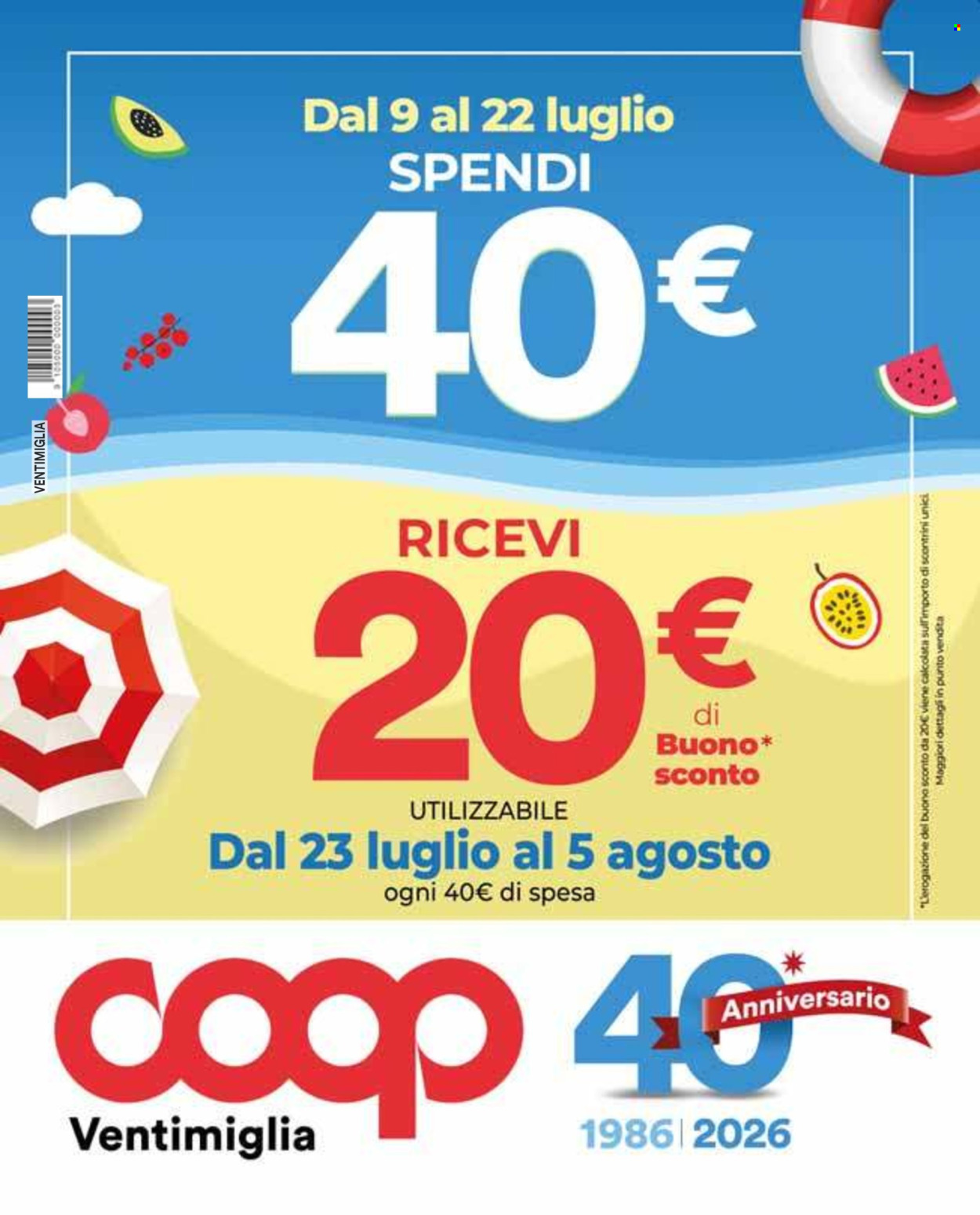 Volantino Coop - 9/7/2026 - 22/7/2026. Pagina 1