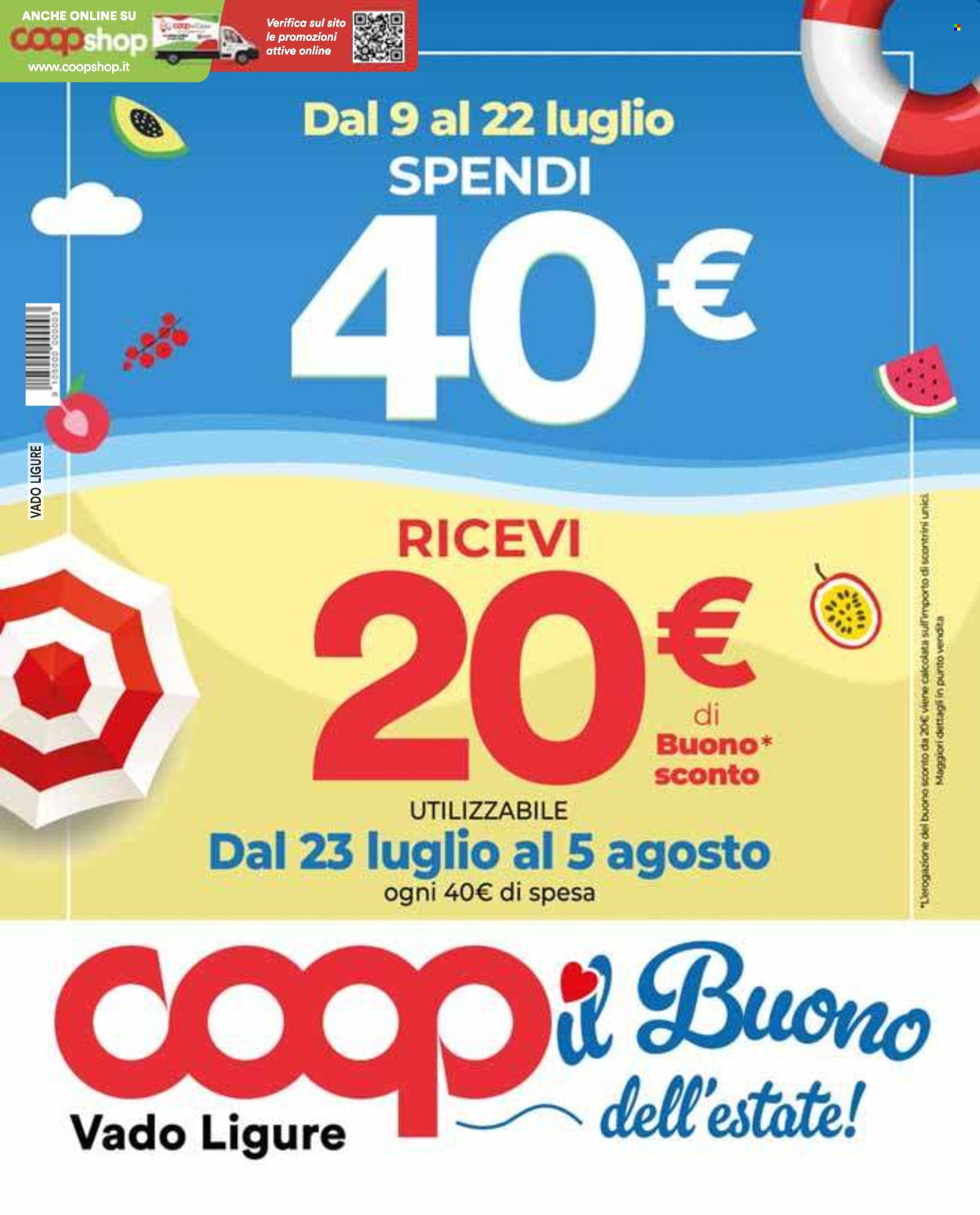 Volantino Coop - 9/7/2026 - 22/7/2026. Pagina 1