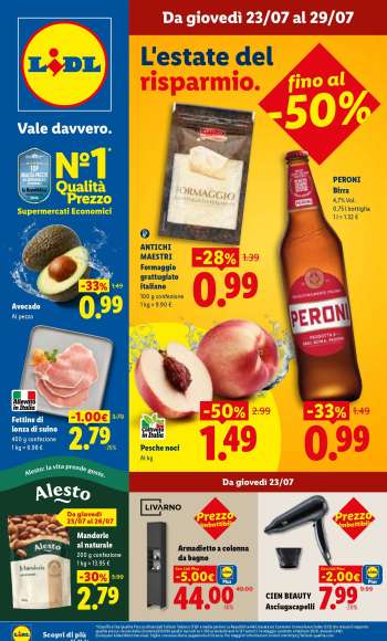 Volantino Lidl - 23/7/2026 - 29/7/2026.
