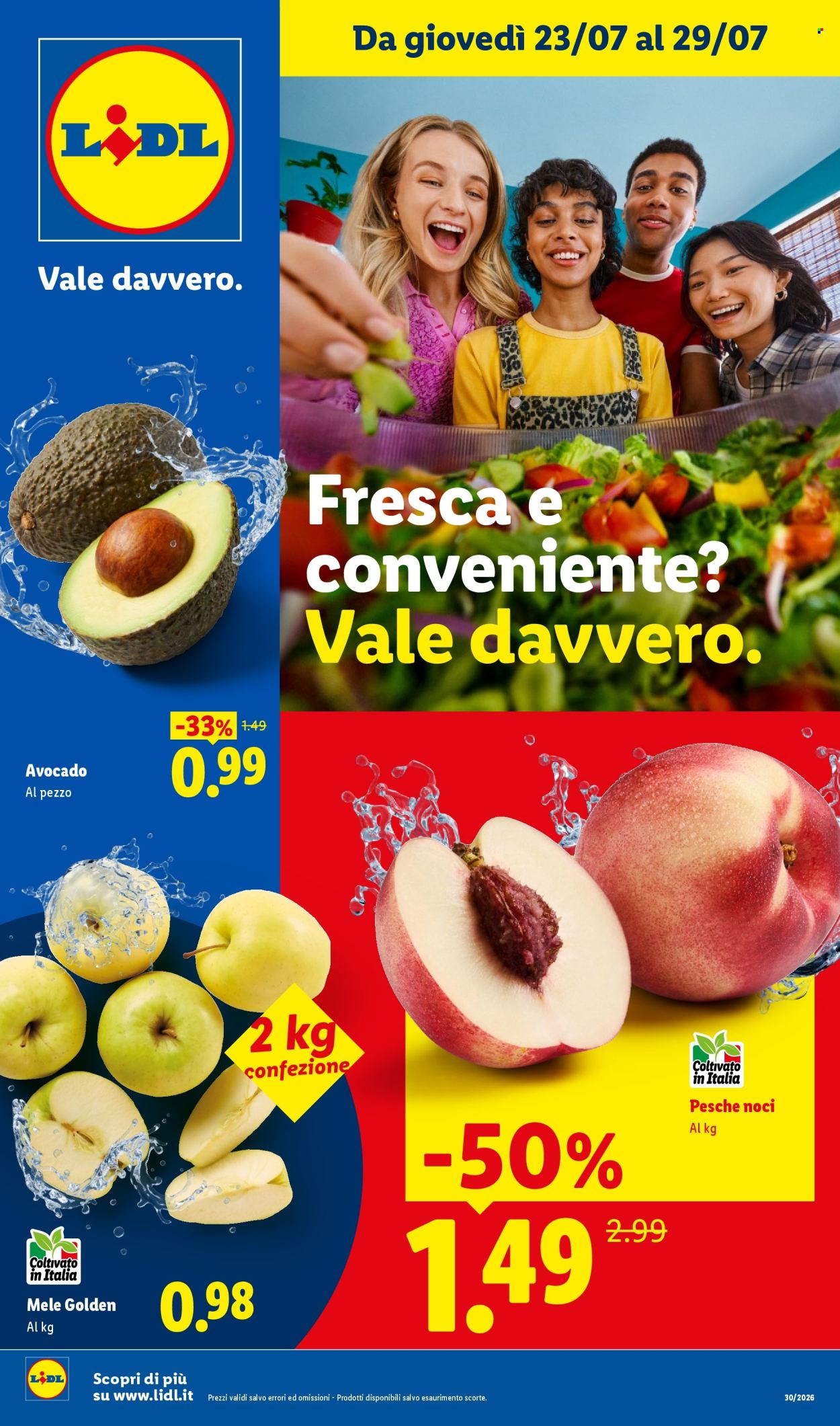 Volantino Lidl - 23/7/2026 - 29/7/2026. Pagina 1