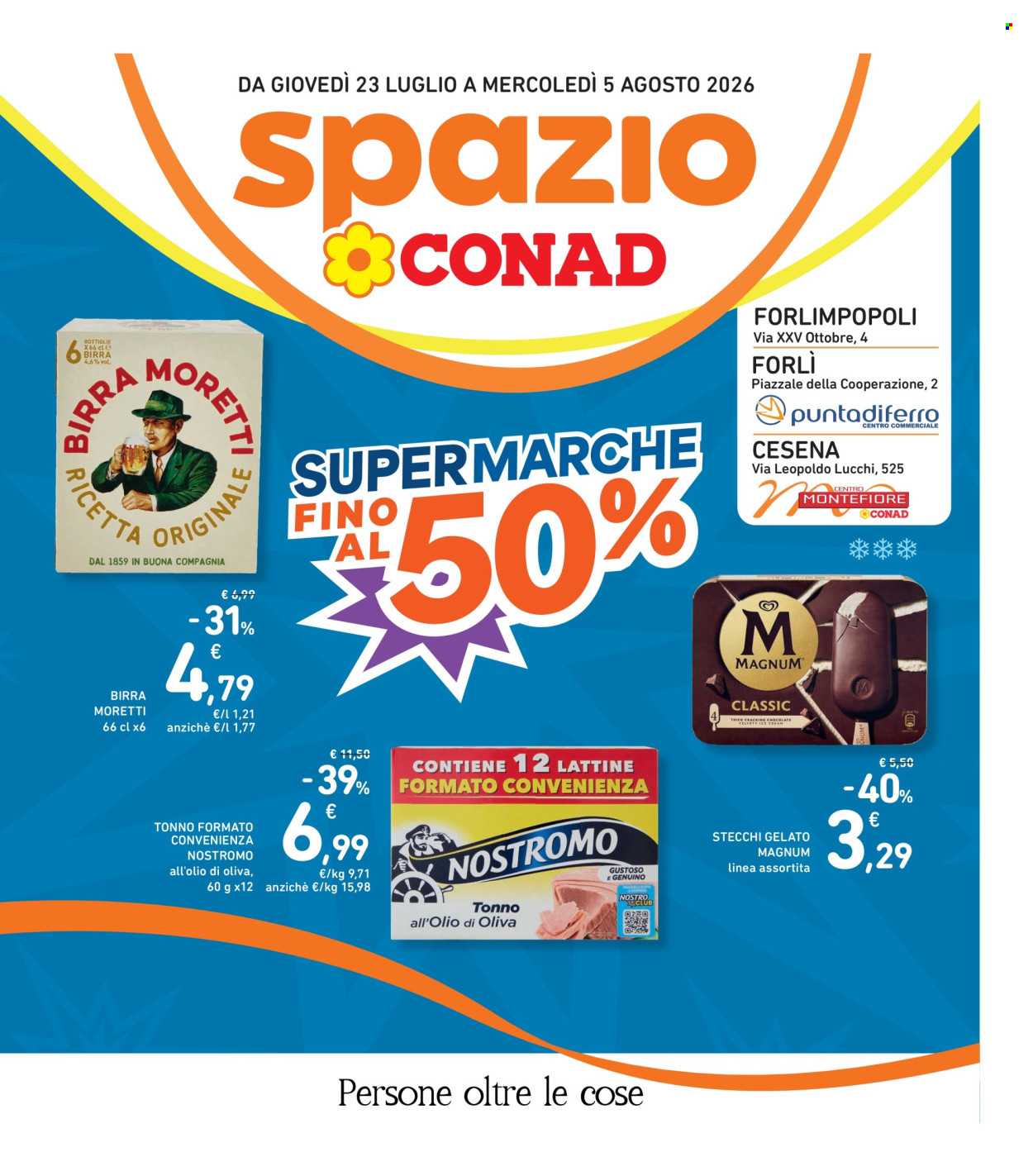 Volantino Spazio Conad - 23/7/2026 - 5/8/2026. Pagina 1