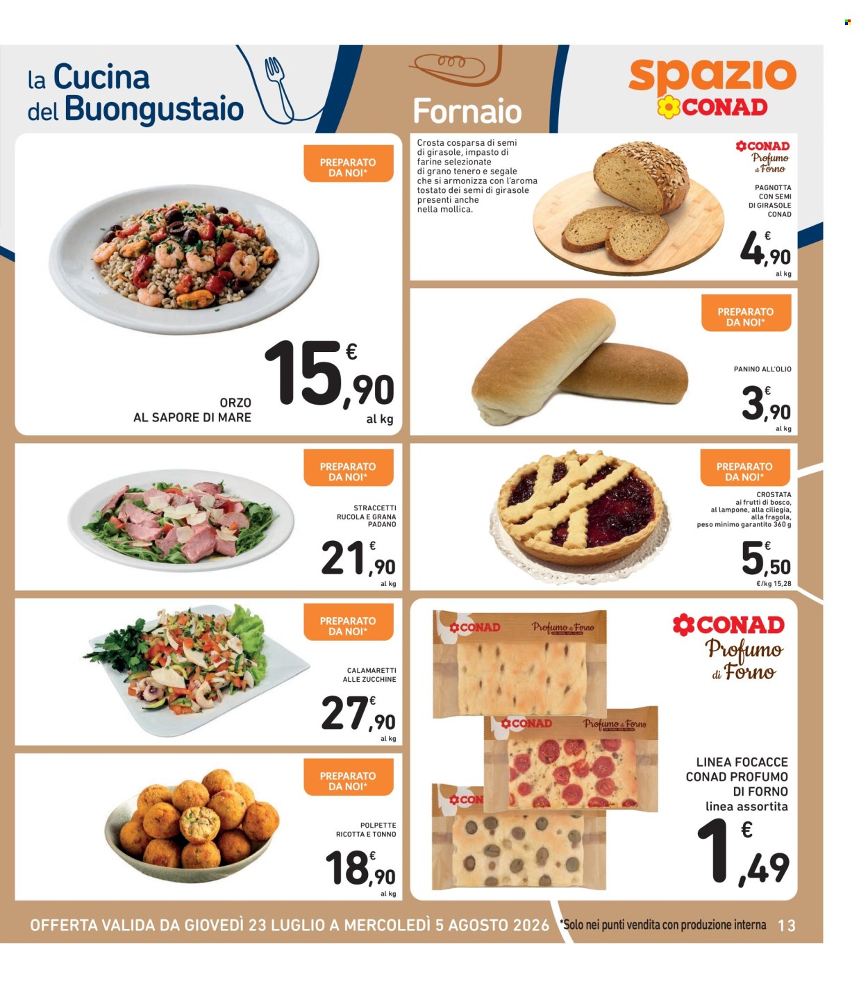Volantino Spazio Conad - 23/7/2026 - 5/8/2026. Pagina 13
