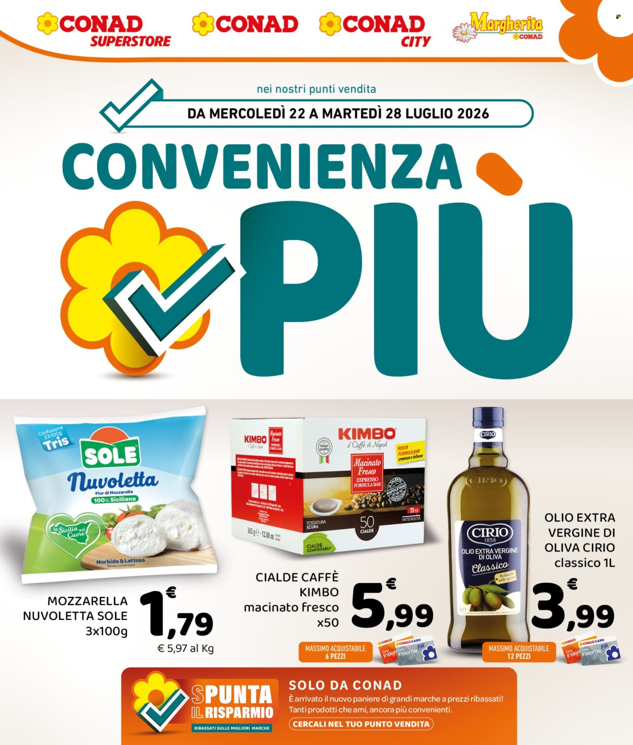 Volantino Conad - 22/7/2026 - 28/7/2026. Pagina 1