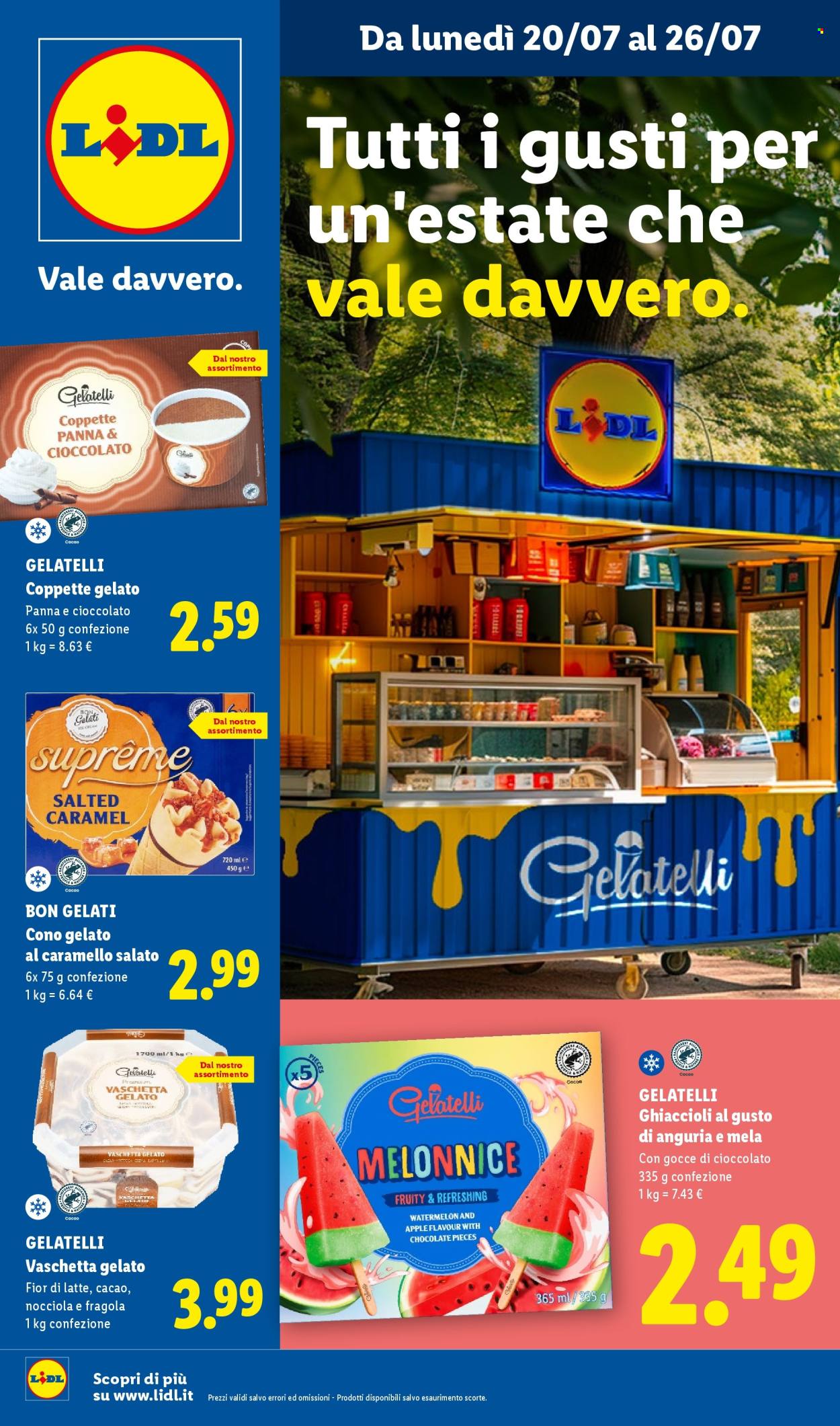 Volantino Lidl - 20/7/2026 - 26/7/2026. Pagina 1