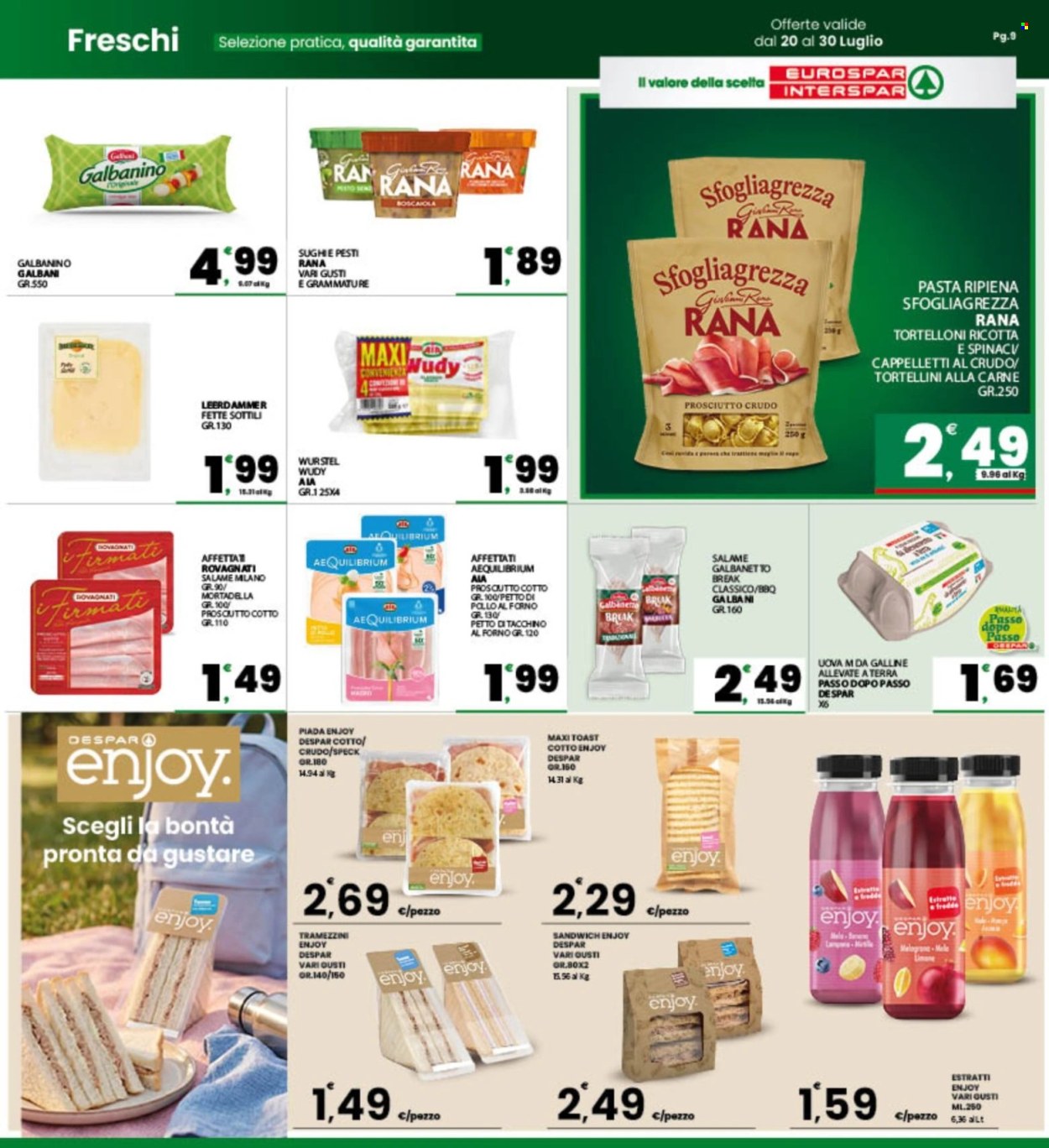 Volantino Eurospar - 20/7/2026 - 30/7/2026. Pagina 9