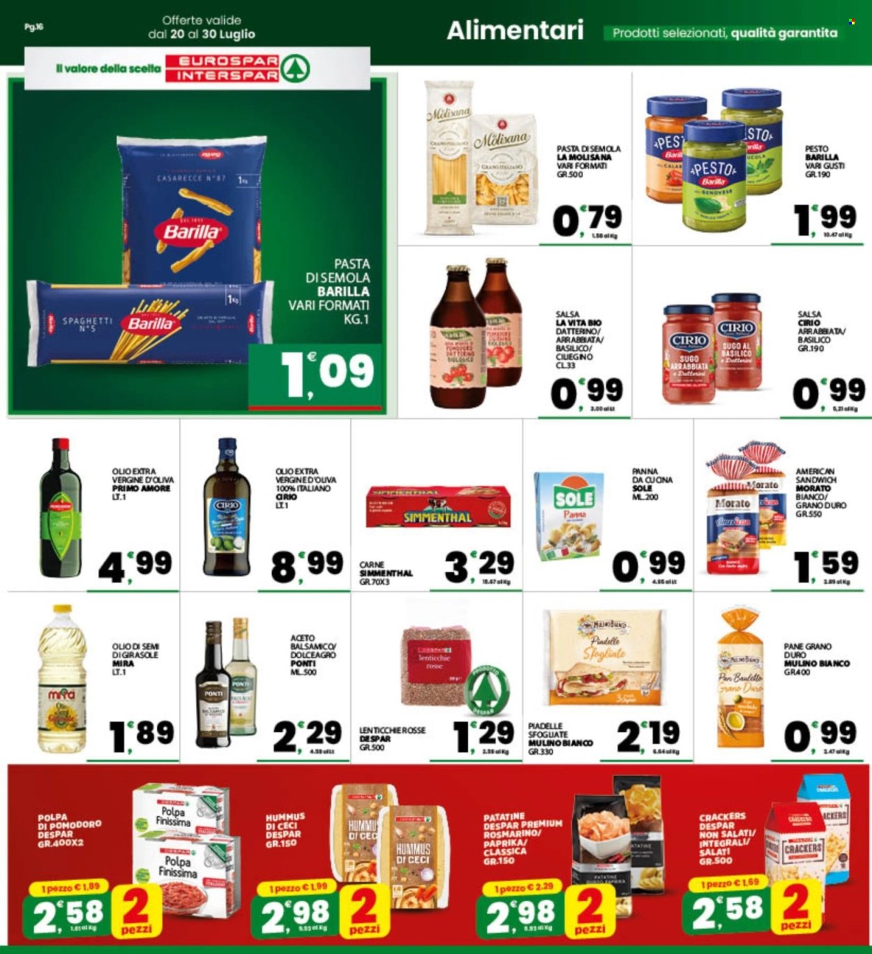Volantino Eurospar - 20/7/2026 - 30/7/2026. Pagina 16