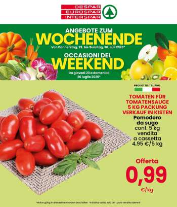 Volantino Eurospar - 23/7/2026 - 26/7/2026.