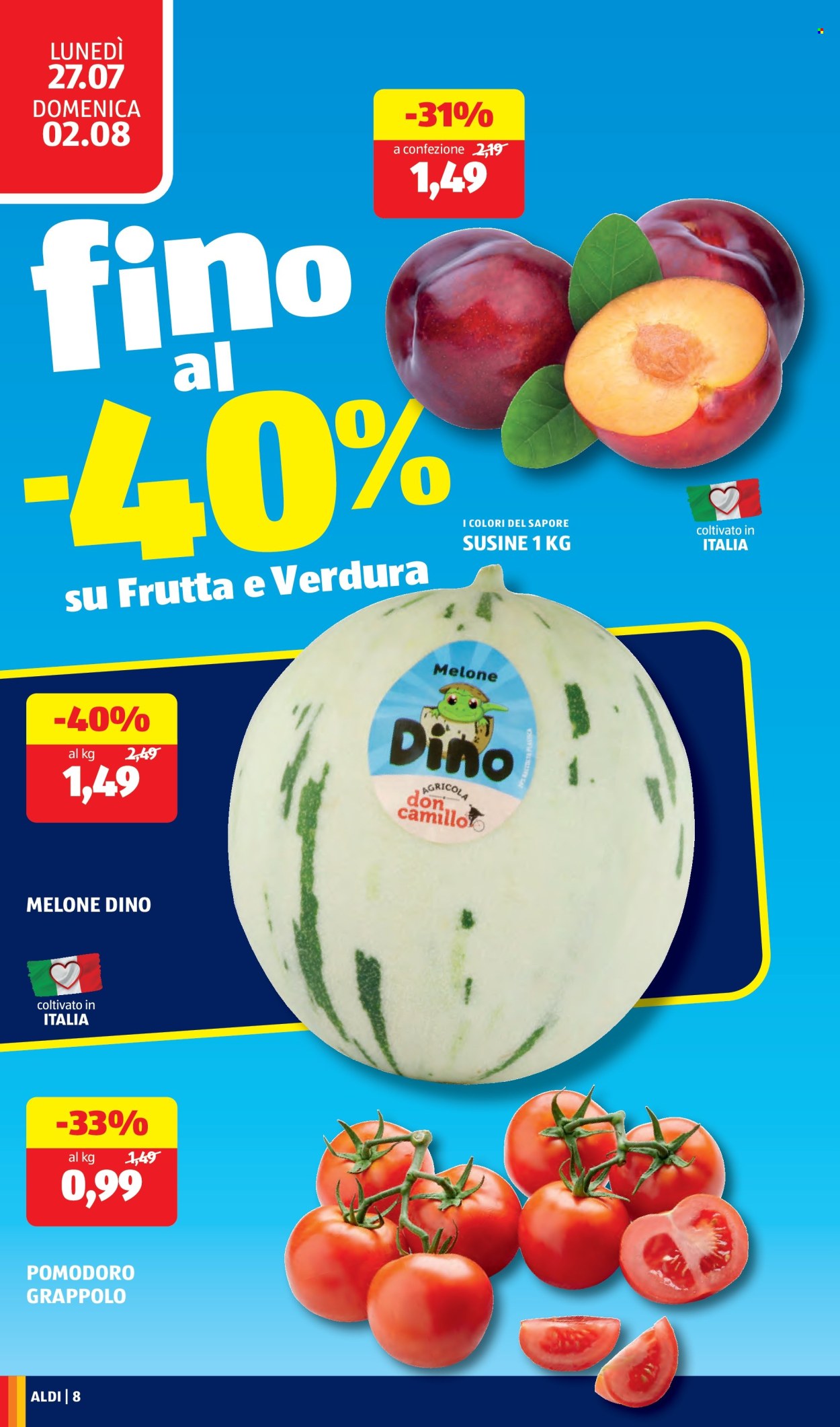 Volantino Aldi - 27/7/2026 - 2/8/2026. Pagina 8