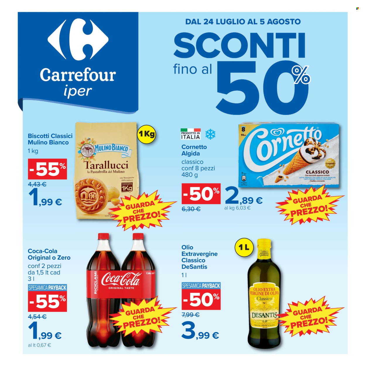 Volantino Carrefour - 24/7/2026 - 5/8/2026. Pagina 1