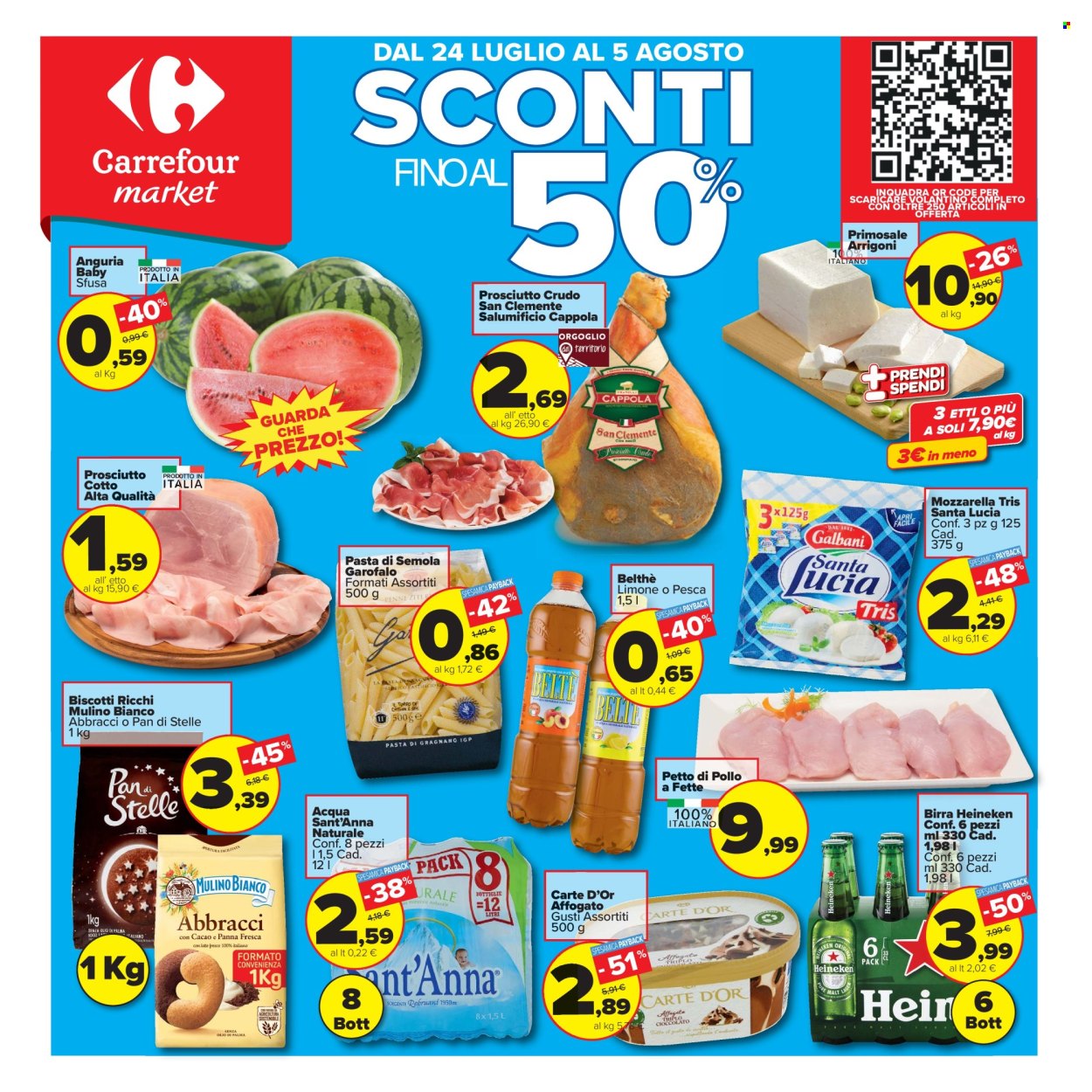 Volantino Carrefour - 24/7/2026 - 5/8/2026. Pagina 1